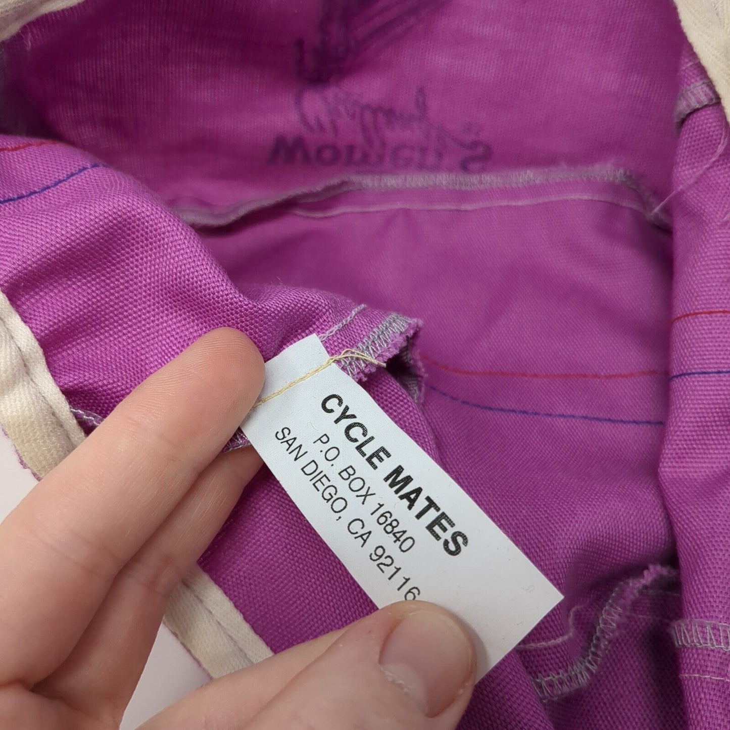 Idaho Women's Challenge Fitted Hat Purple One Size Striped Cycle Mates