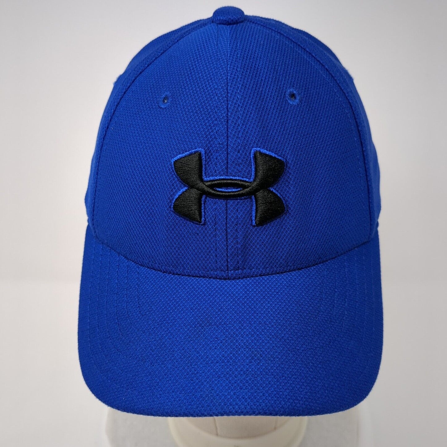 Under Armour Youth Fitted Hat Blue Small/Medium Embroidered 6 Panel