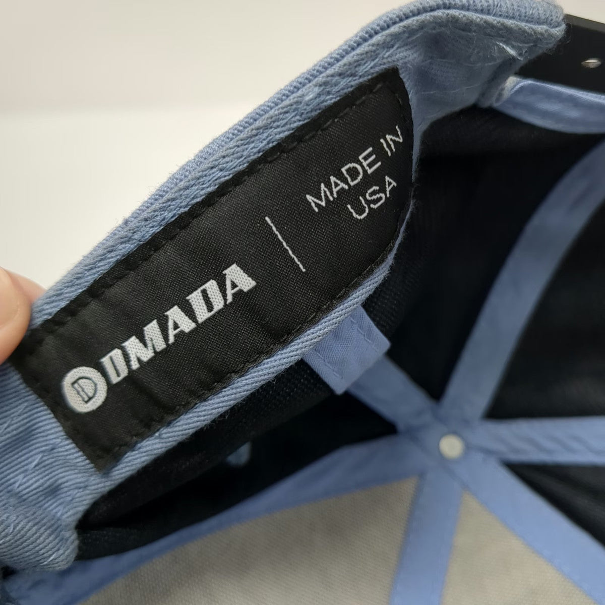 Dmada Creative Snapback Hat Blue One Size Made in USA Mountain Patch Adventure
