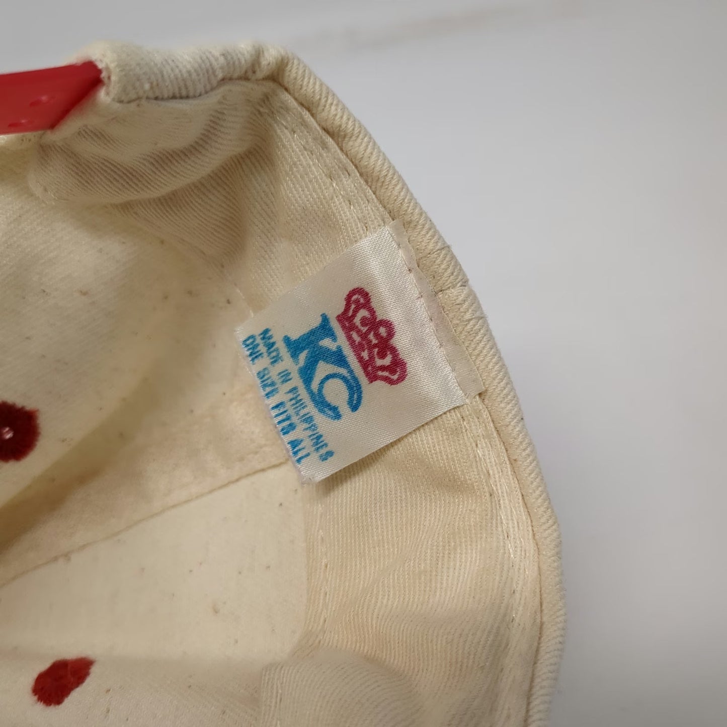 KC 5 Panel White Red OS Taz Firefighter Looney Tunes Snapback Hat Axe Vintage