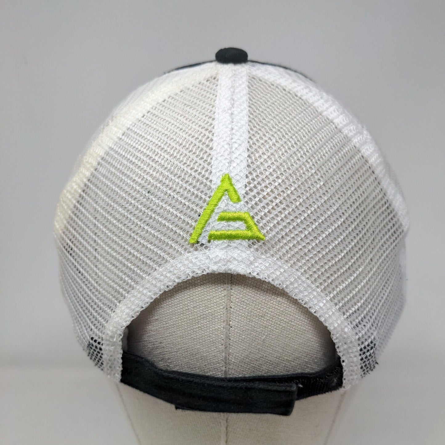 Aspen Green Strapback Trucker Hat Greenish-Black One Size Adjustable Mesh Back