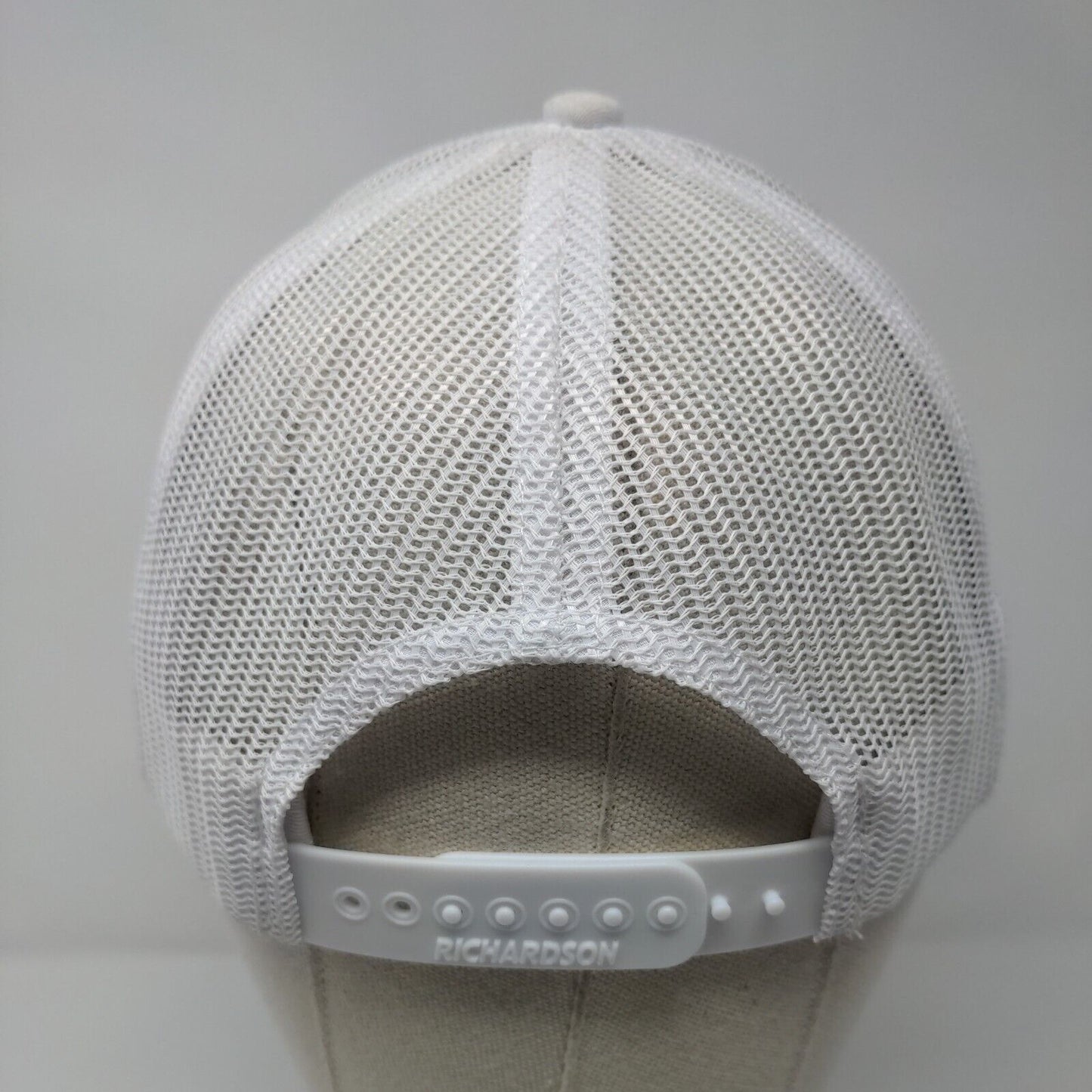 Golf Patch Snapback Mesh Back Trucker Hat White One Size Richardson