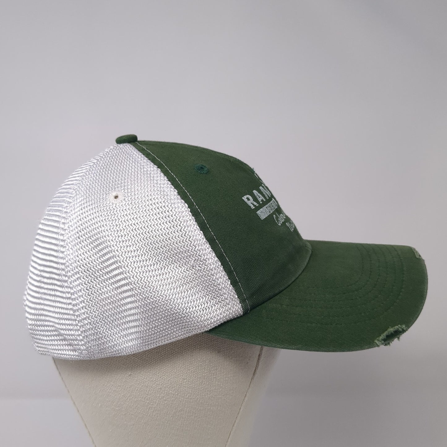 Rams 70 Strapback Trucker Hat Green One Size Mesh Back Colorblock