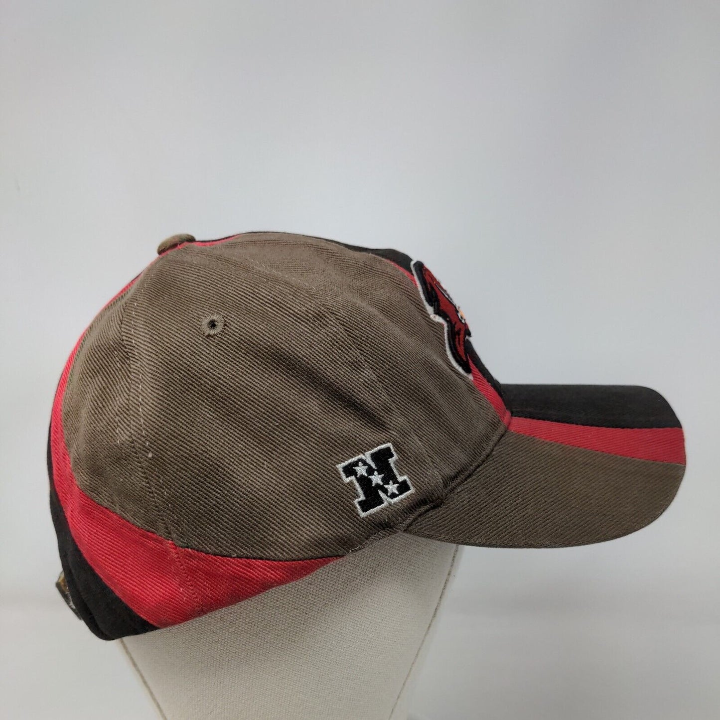 Tampa Bay Buccaneers Strapback Hat Brown Striped OSFA Embroidered Logo NFL