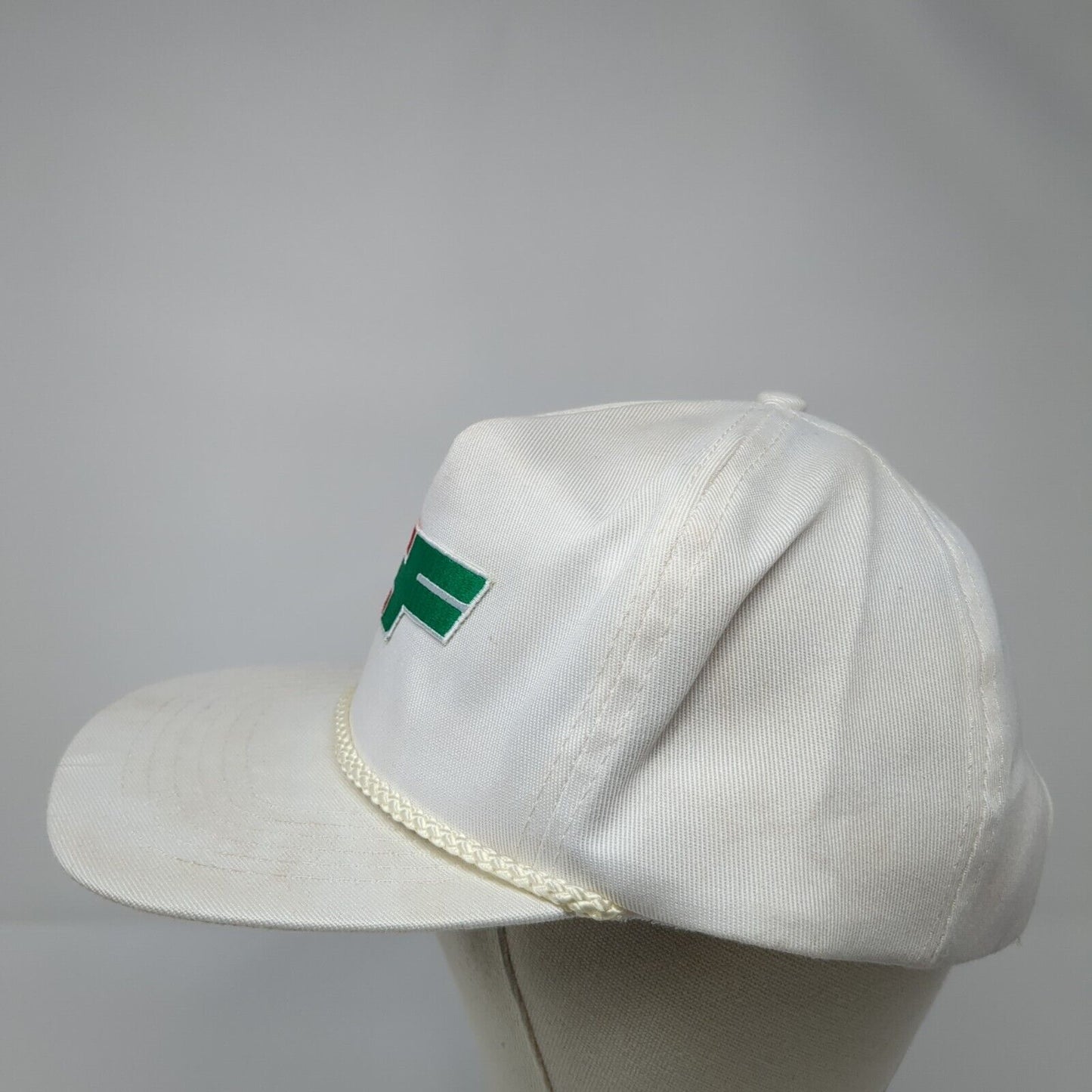 CF Slideback Hat White One Size Adjustable Embroidered Rope 6 Panel Otto