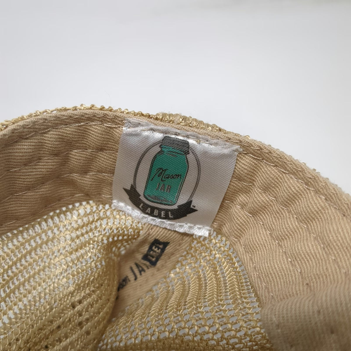 Mason Jar Label Red One Size Trucker Hat Free Spirit Headdress Mesh Back Patch