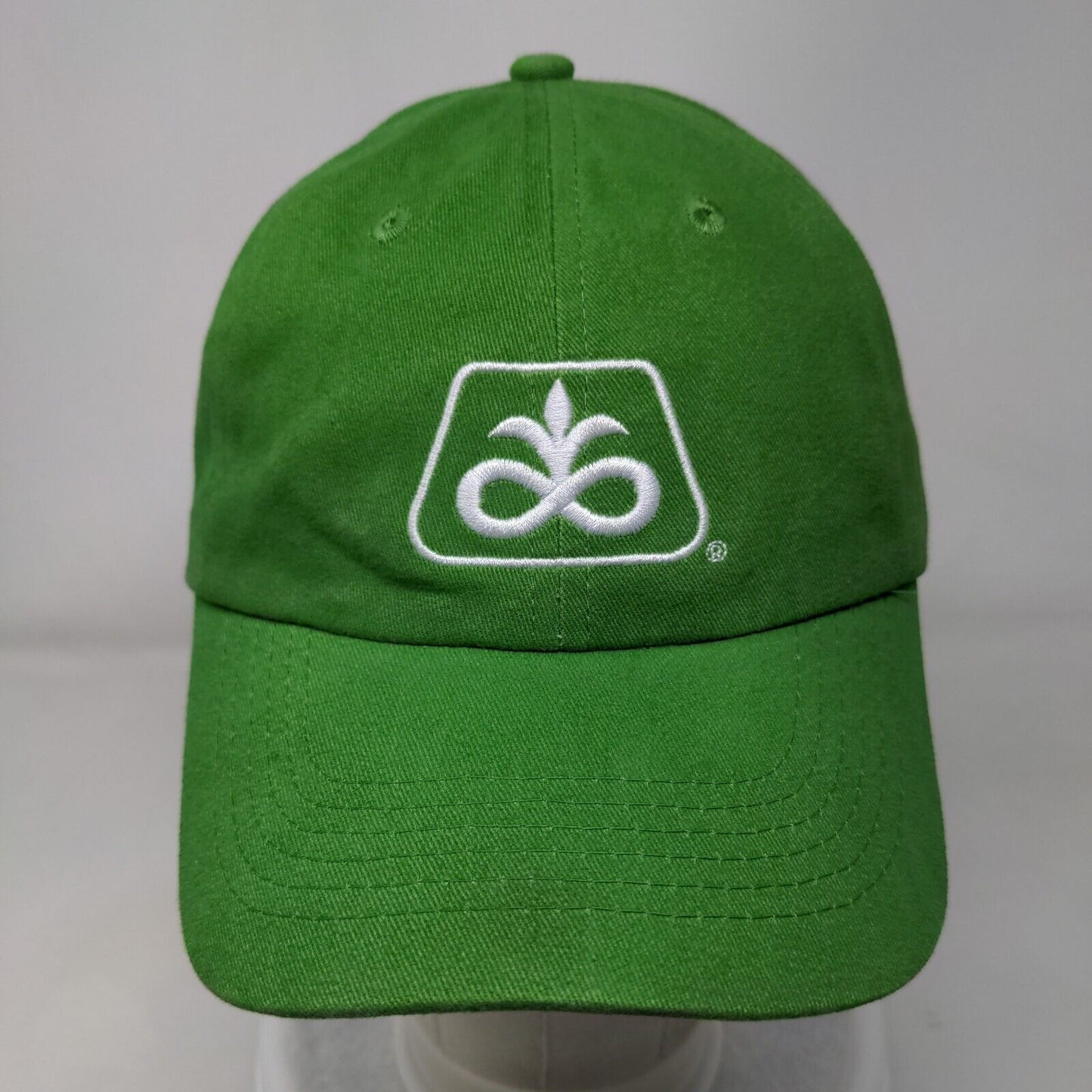 Pioneer Strapback Hat Green One Size Adjustable Embroidered 6 Panel
