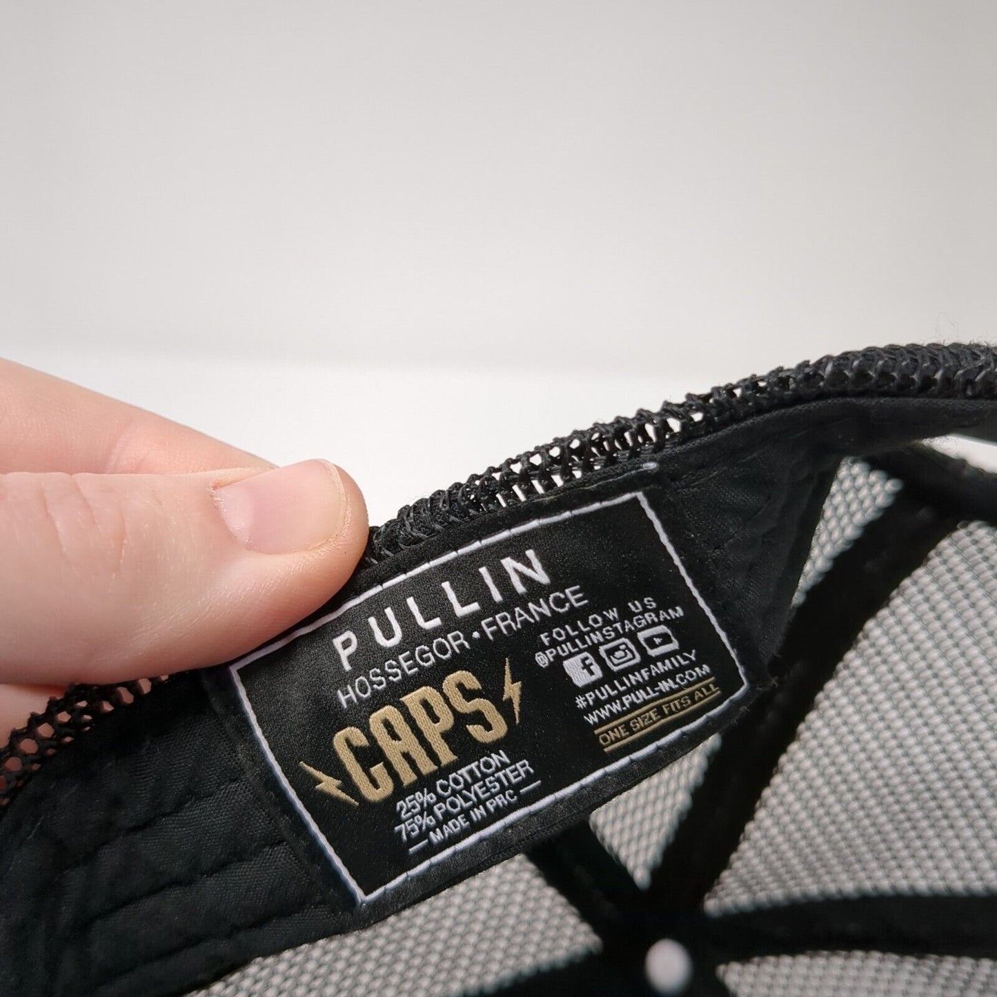 Pullin Mountain Snapback Trucker Hat Multicolor One Size Mesh Back