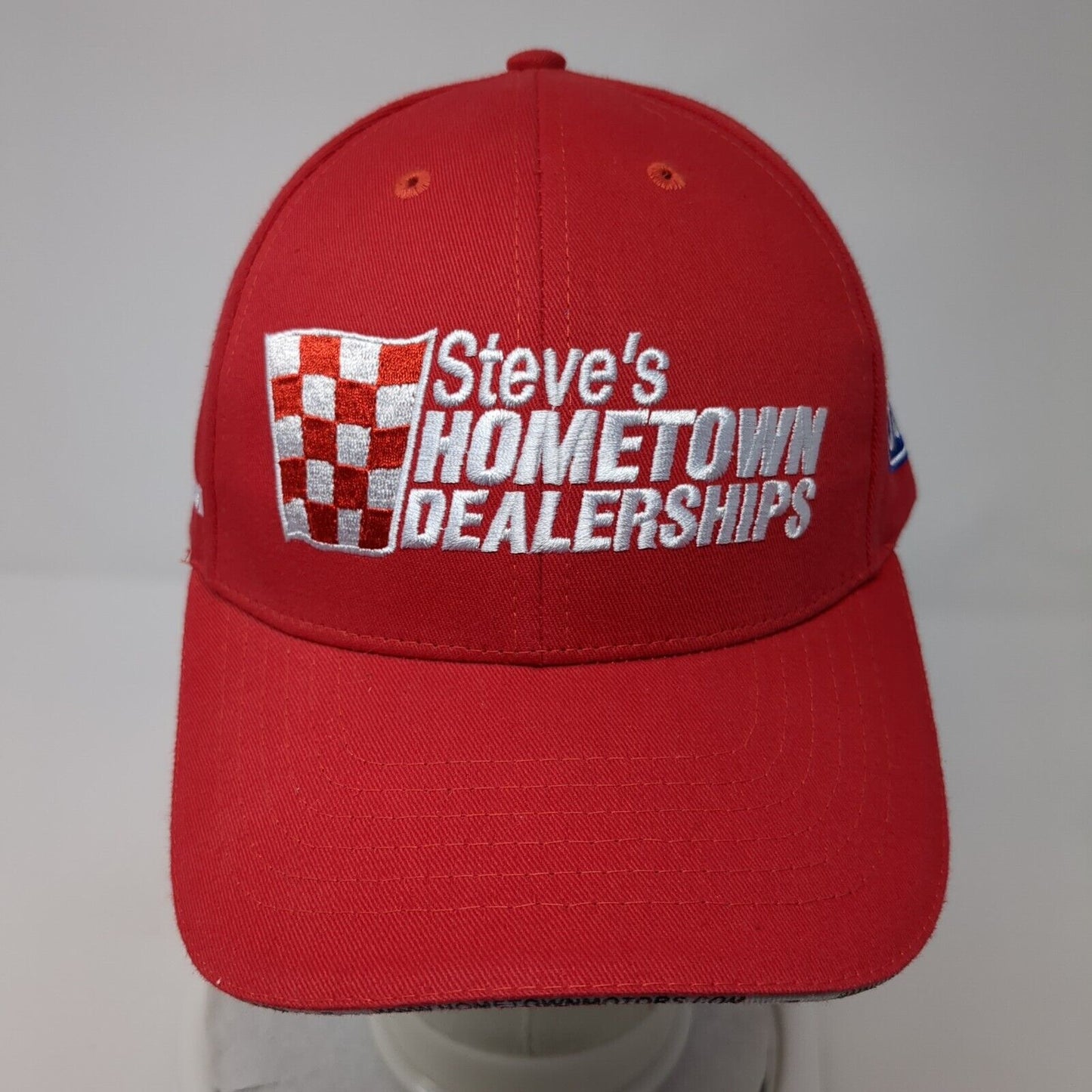 Steve's Hometown Dealership Ford Ram Strapback Hat Red OS Adjustable 360 Apparel