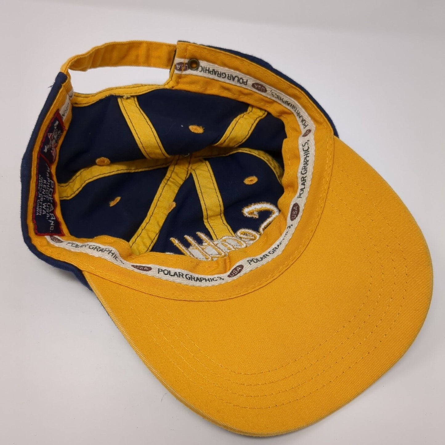 Seattle Slideback Hat Blue One Size Adjustable Embroidered Polar