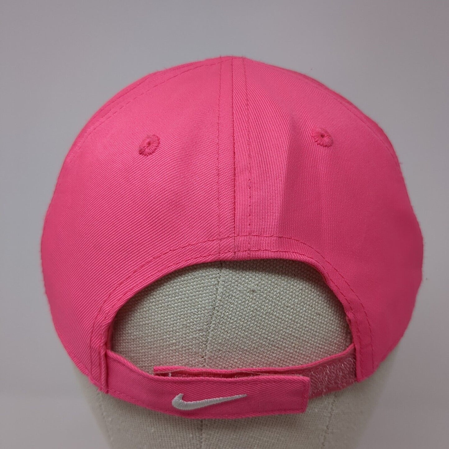 Nike Strapback Hat Pink 4-6X Adjustable Embroidered Swoosh 6 Panel Just Do It