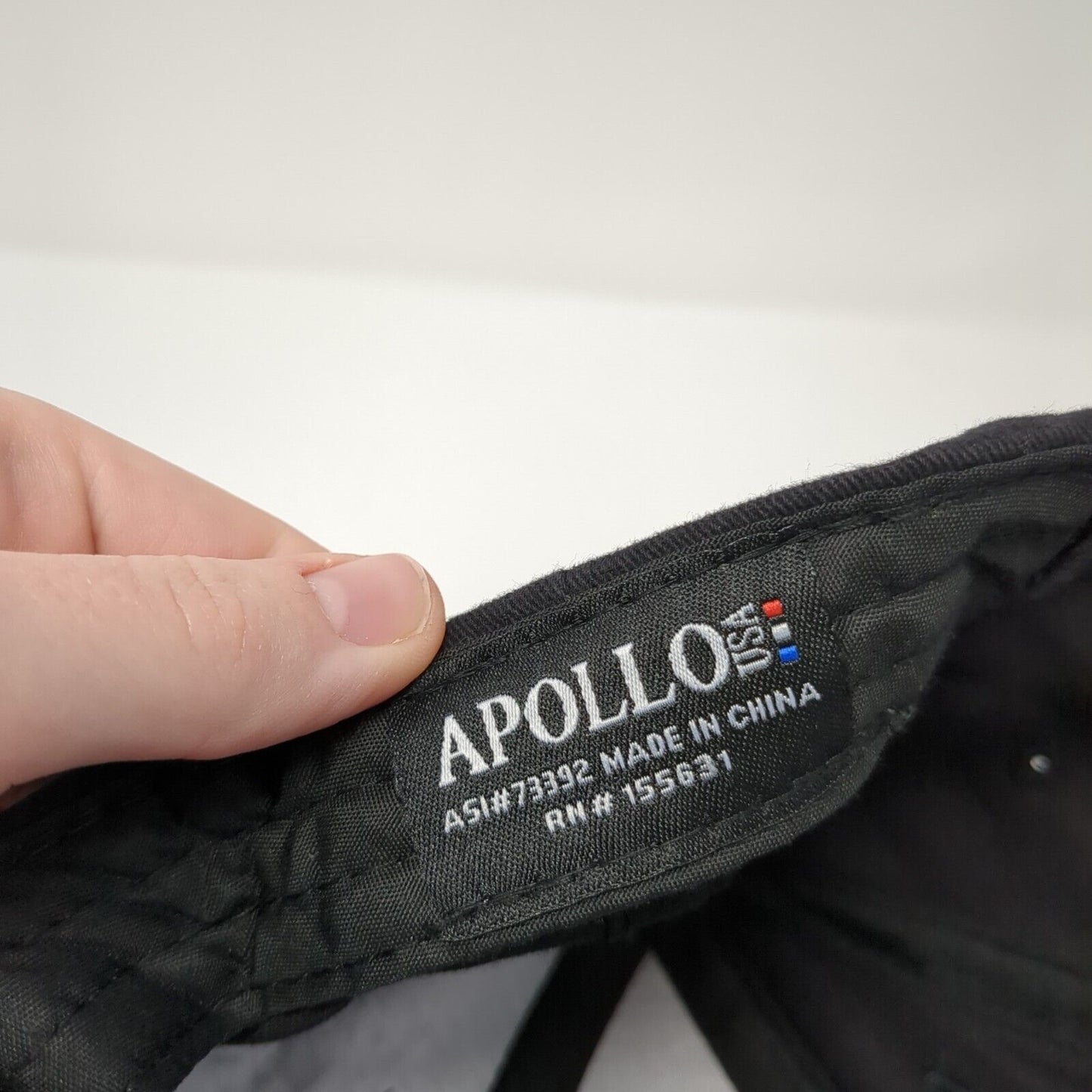 Harken Strapback Baseball Cap Black One Size Adjustable Embroidered Apollo USA