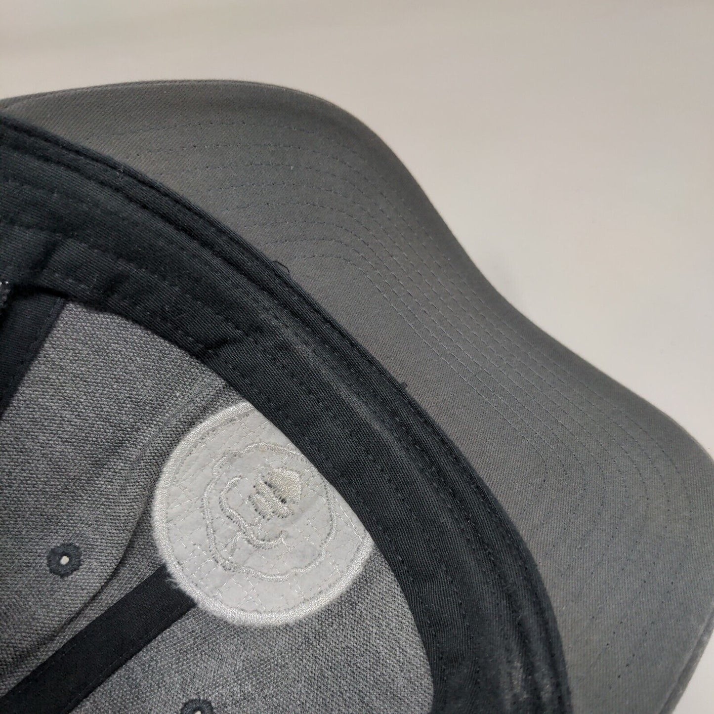 Richardson Snapback Mesh Back Trucker Hat Gray M/L Embroidered Logo