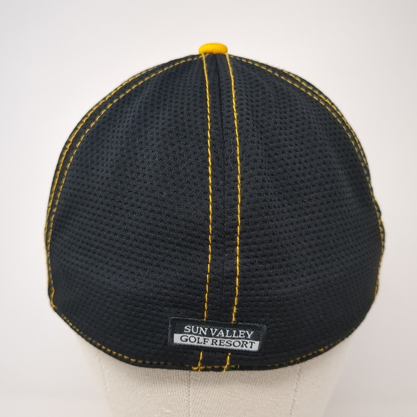 Sun Valley Fitted Baseball Cap Yellow One Size Embroidered American Dry Goods