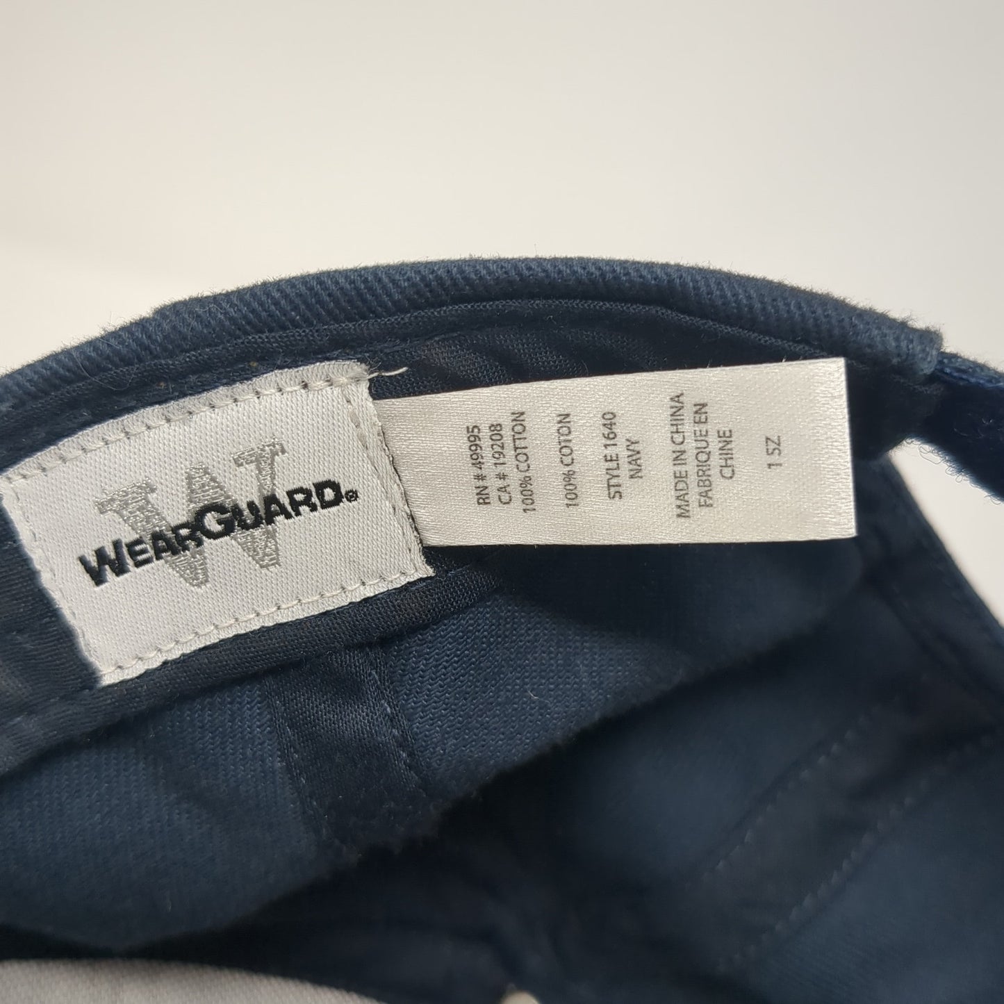 WearGuard Strapback Hat Blue One Size Adjustable Blank Outdoor 6 Panel