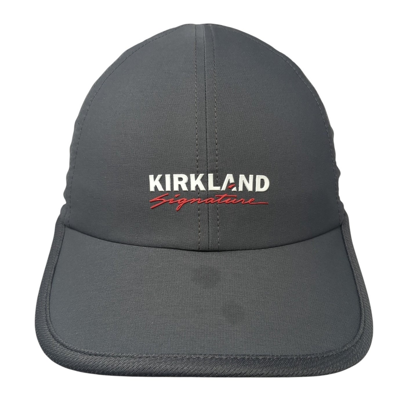 Kirkland Signature Spell Out Strapback Hat Gray One Size Adjustable