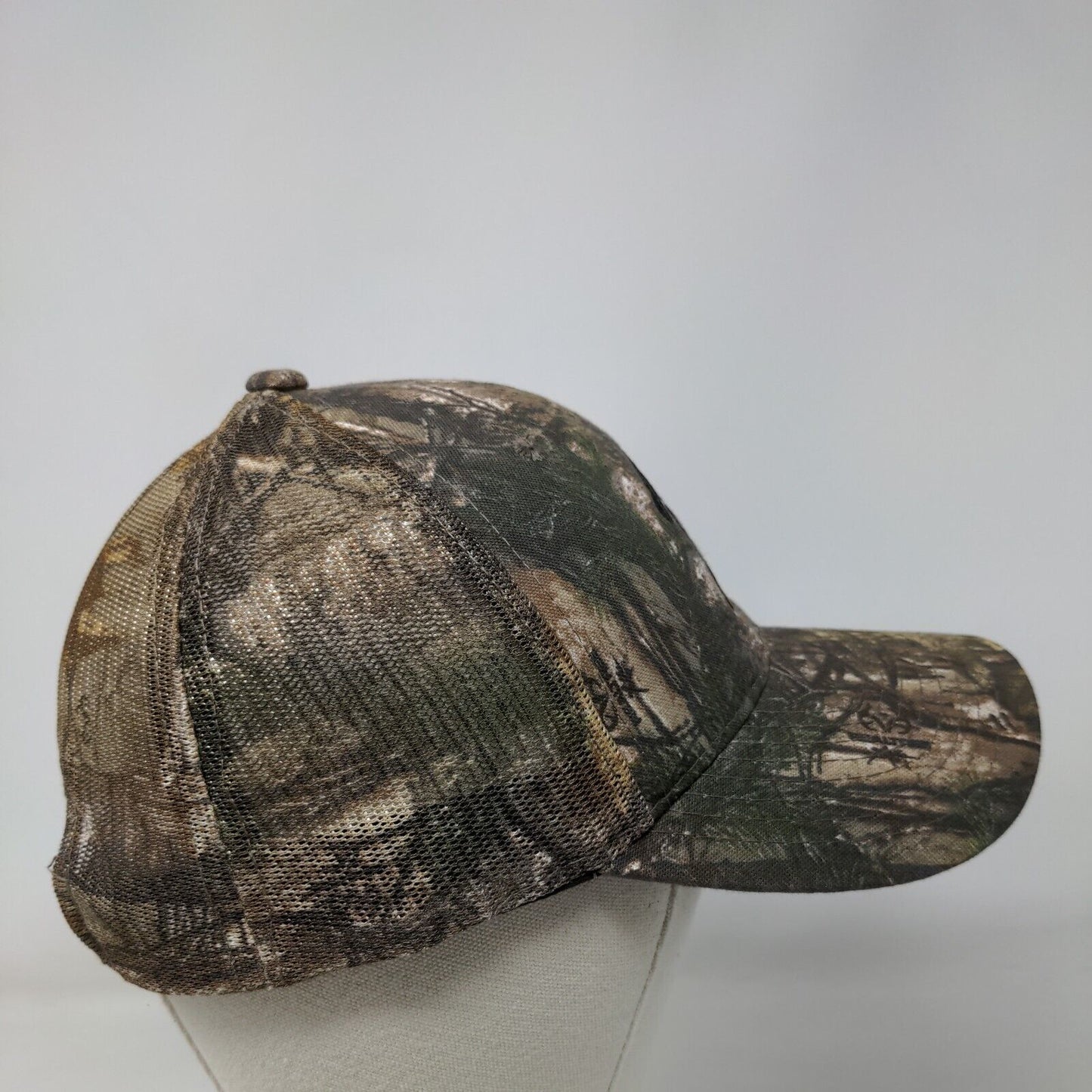 ADM Strapback Mesh Back Trucker Hat Camo OSFM Realtree W/Tags