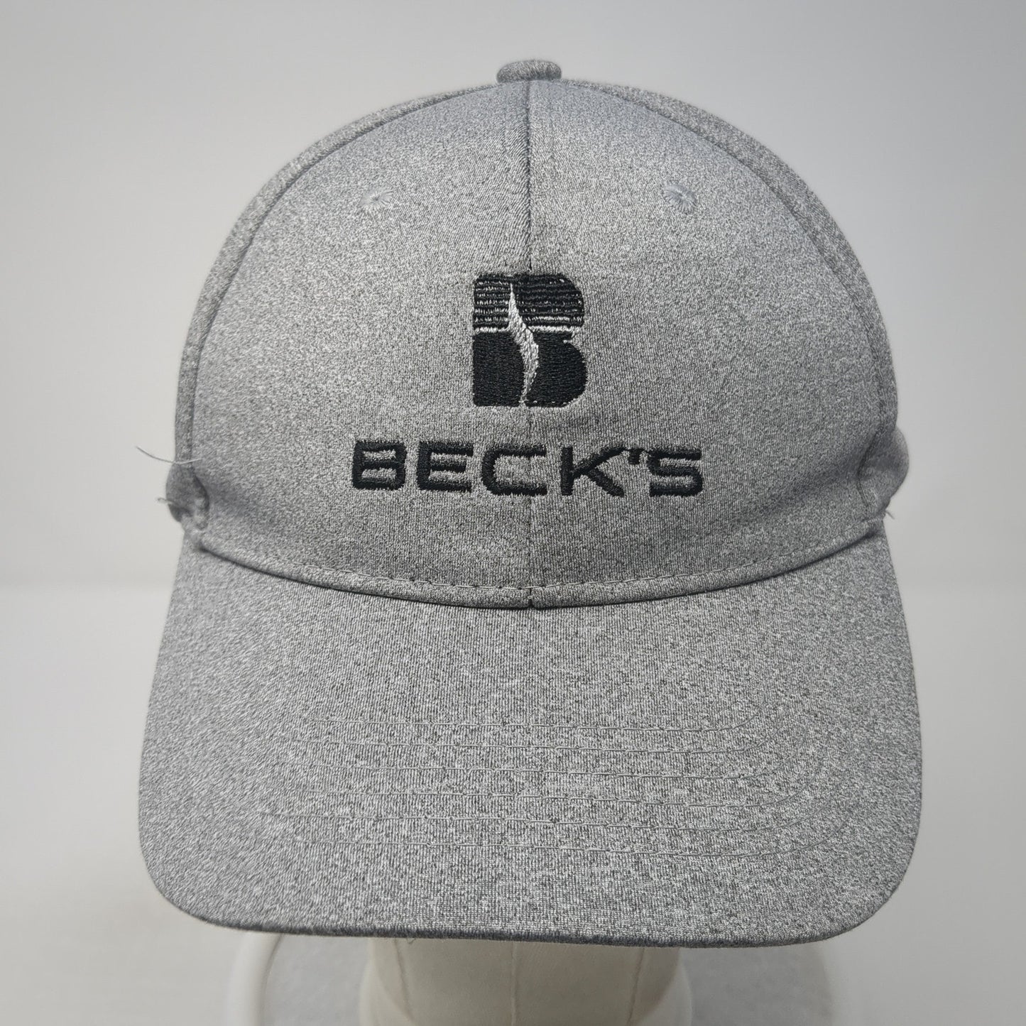Beck's President's Club Snapback Hat Gray One Size Solid Adjustable