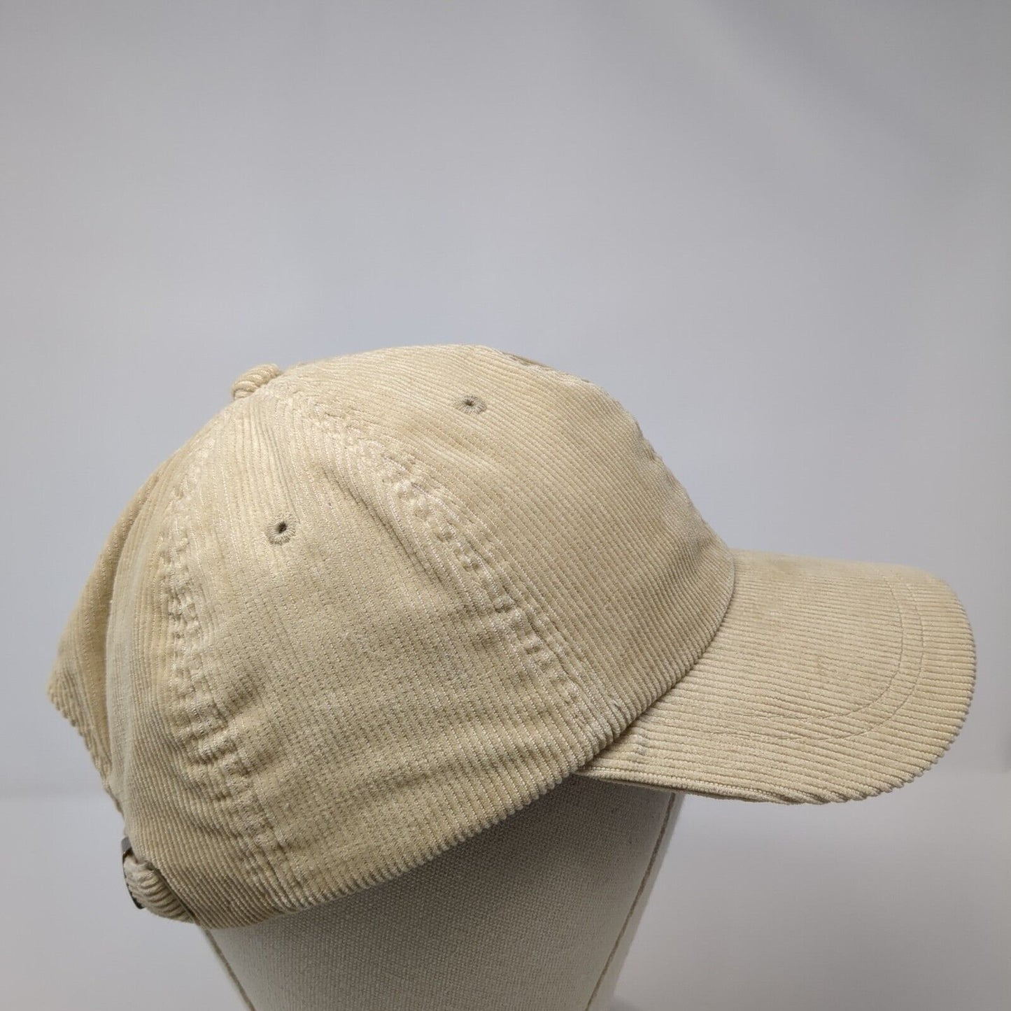 Lake of The Isles Slideback Hat Tan One Size Adjustable Corduroy Blank Cotton