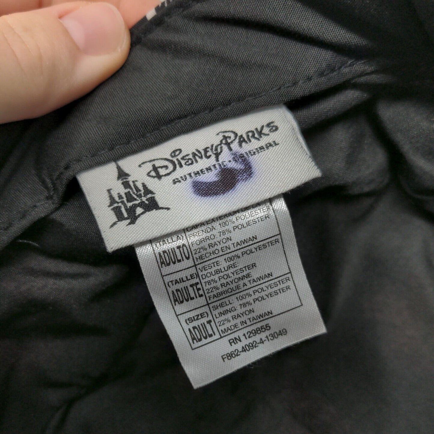 Mickey Mouse Slideback Army Hat Multi Adult Newspaper Print Rhinestone