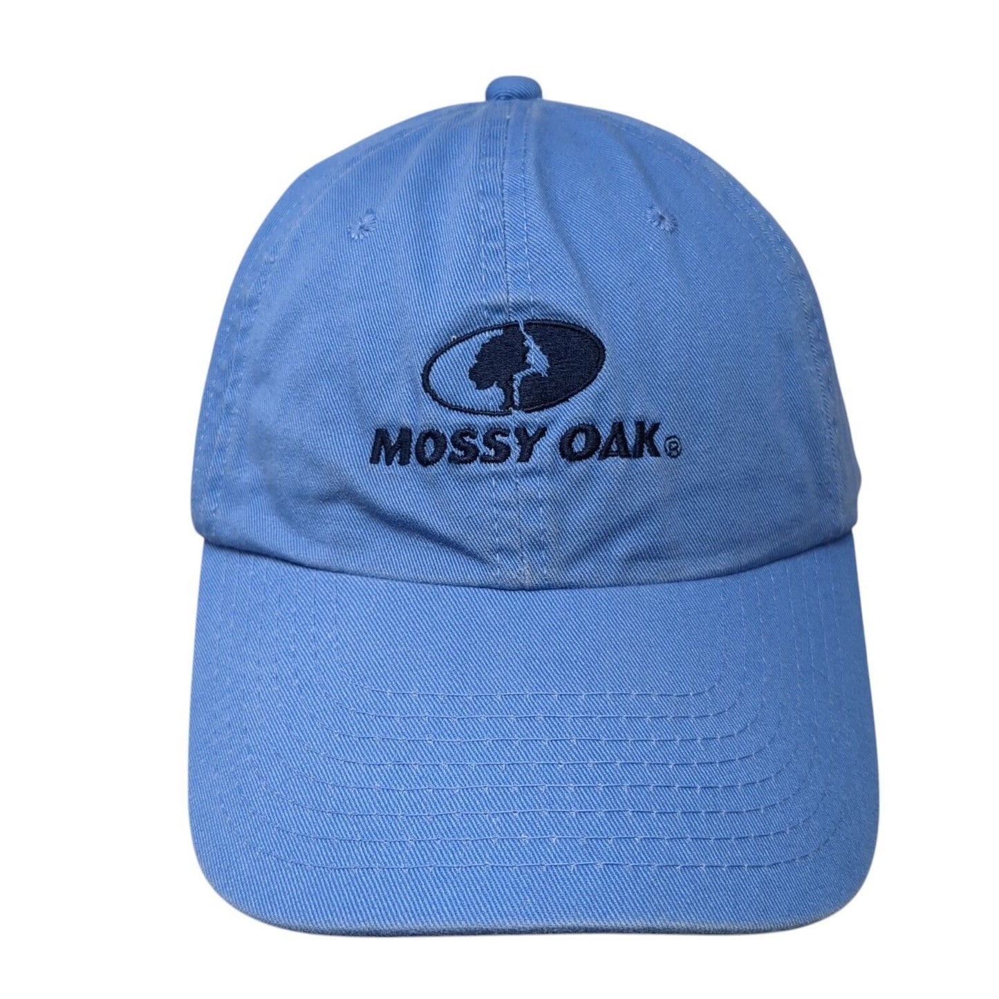 Mossy Oak Slideback Hat Blue One Size Adjustable Embroidered