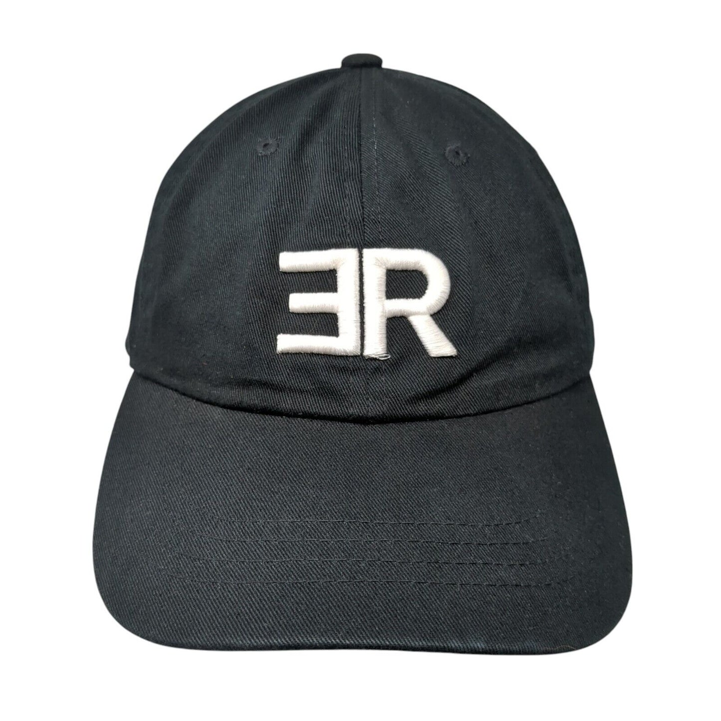 ER Slideback Hat Black One Size Adjustable Embroidered The Classics Yupoong