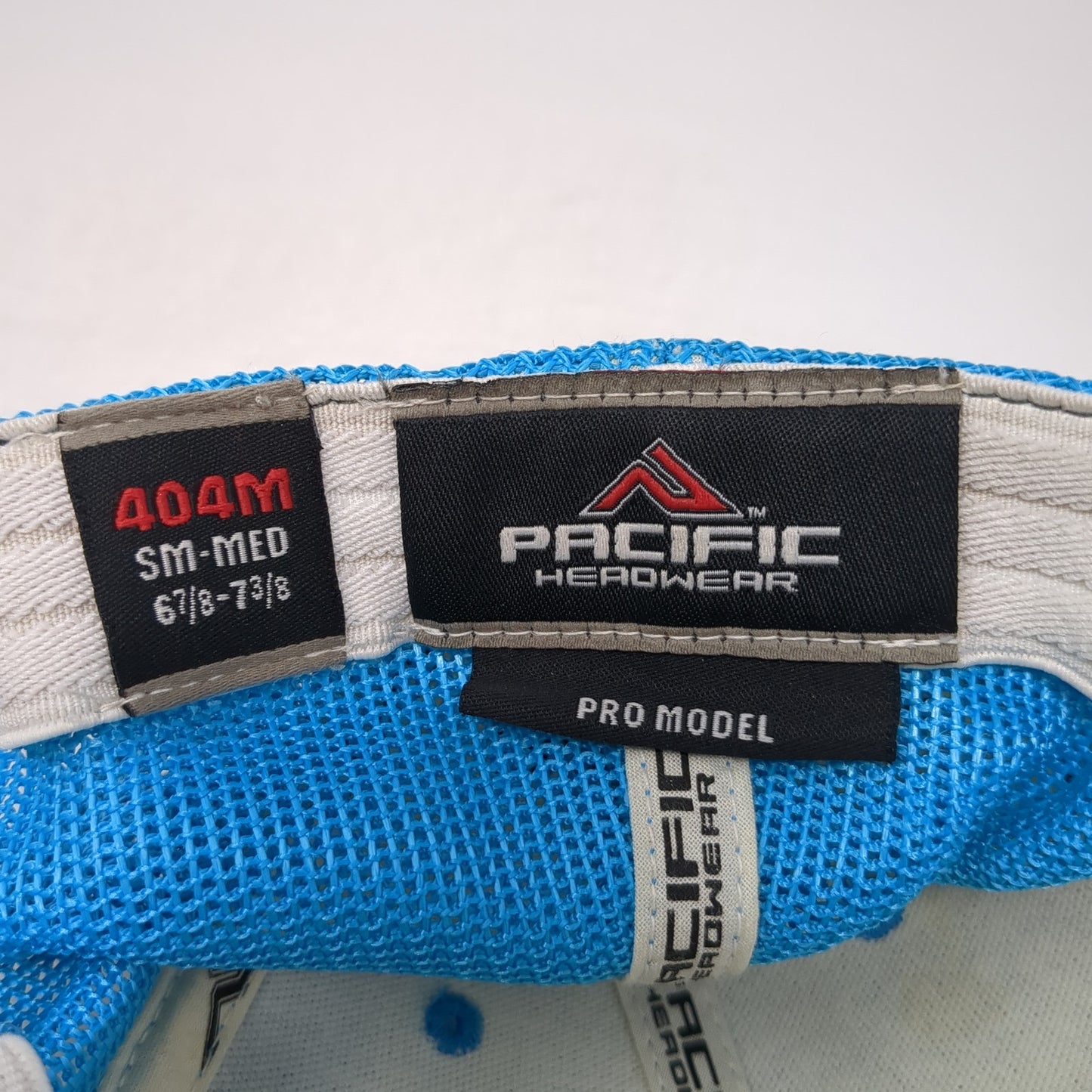Pacific Headwear Fitted Mesh Back Trucker Hat Multi 7 3/8 Embroidered