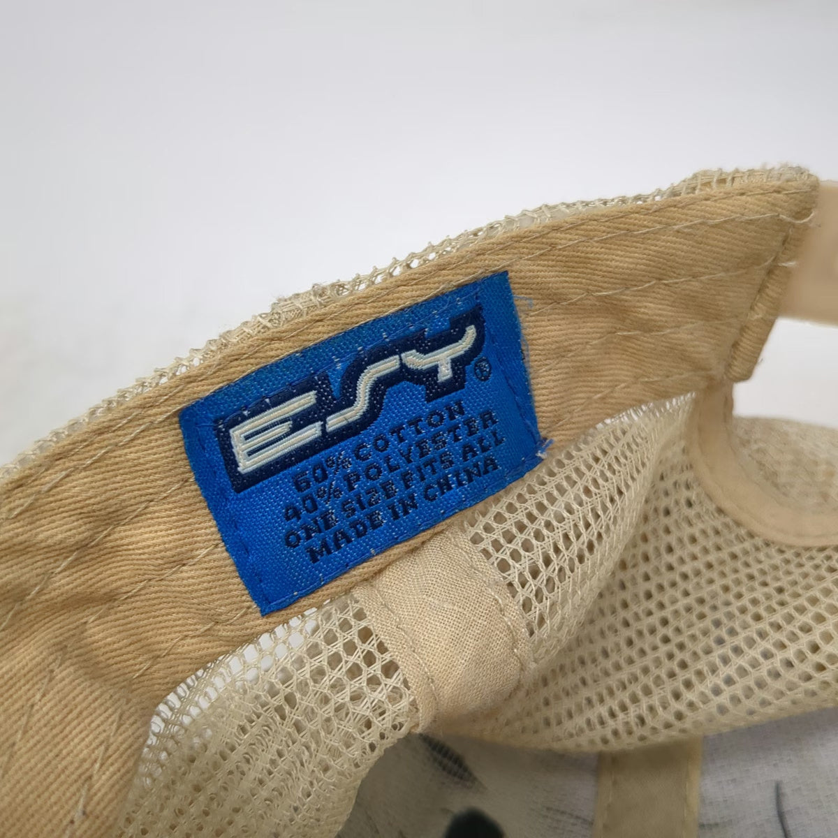ESY Trucker Hat Gray One Size Mesh Back Snapback Palm Springs California 1938