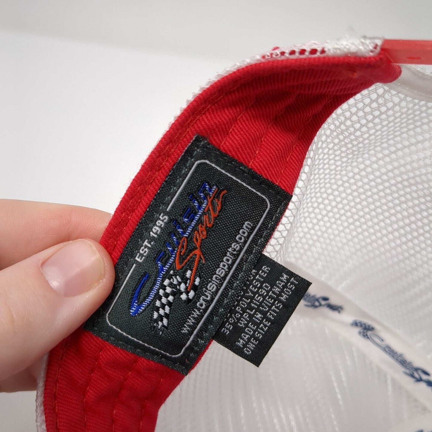 Chevrolet 1 USA Snapback Trucker Hat Blue OS Adjustable Mesh Back Cruisin Sports