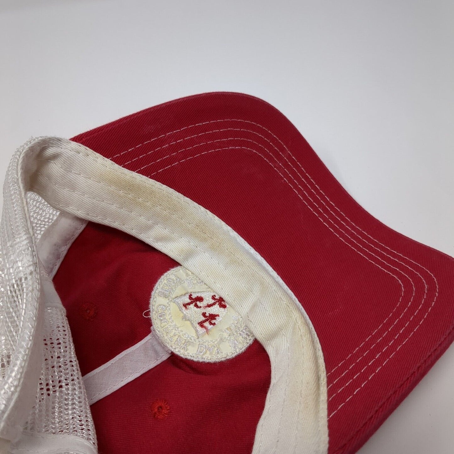Saint Louis Country Day School Slideback Trucker Hat Red One Size 6 Panel