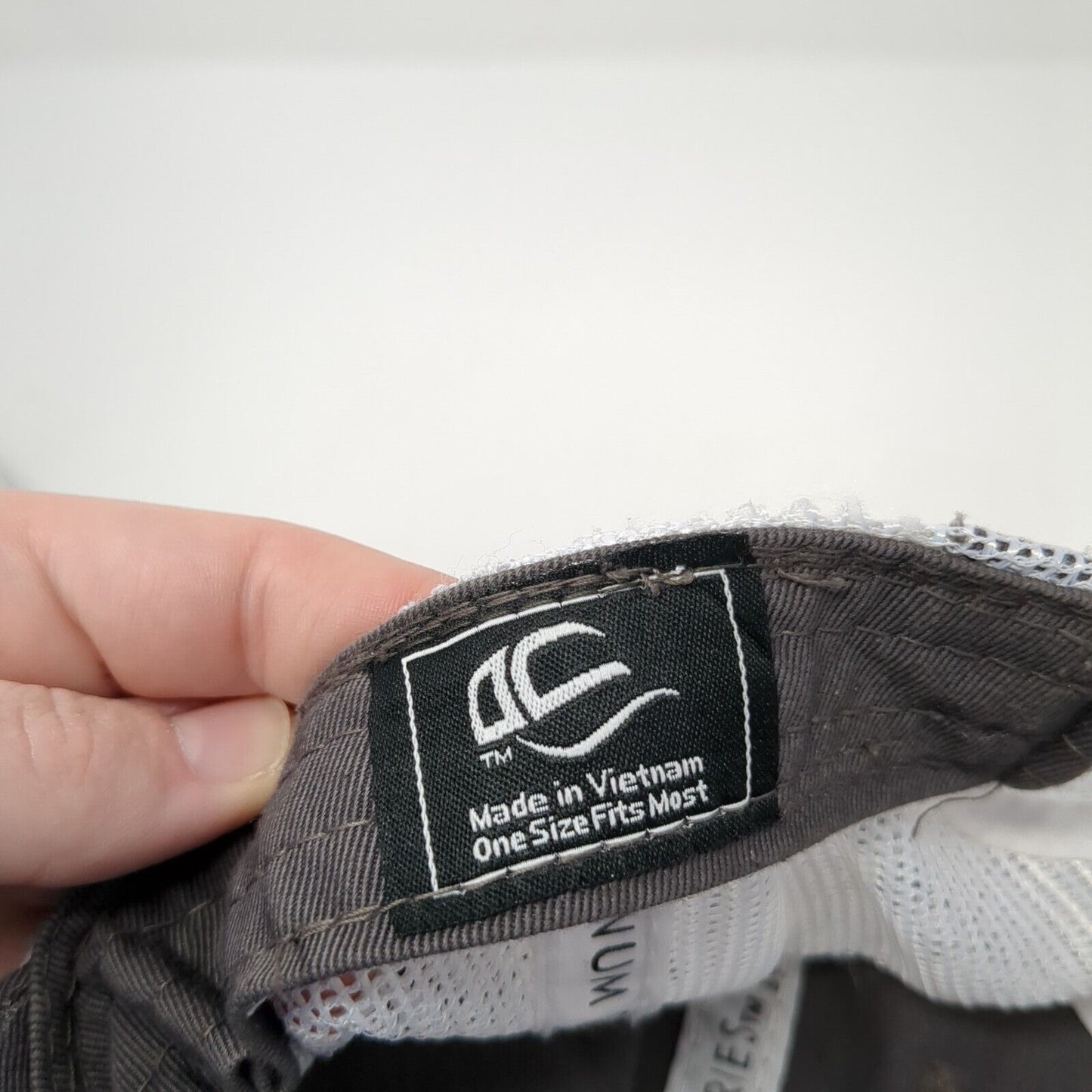 Telaya Wine Co. Strapback Mesh Back Trucker Hat Gray One Size Adjustable