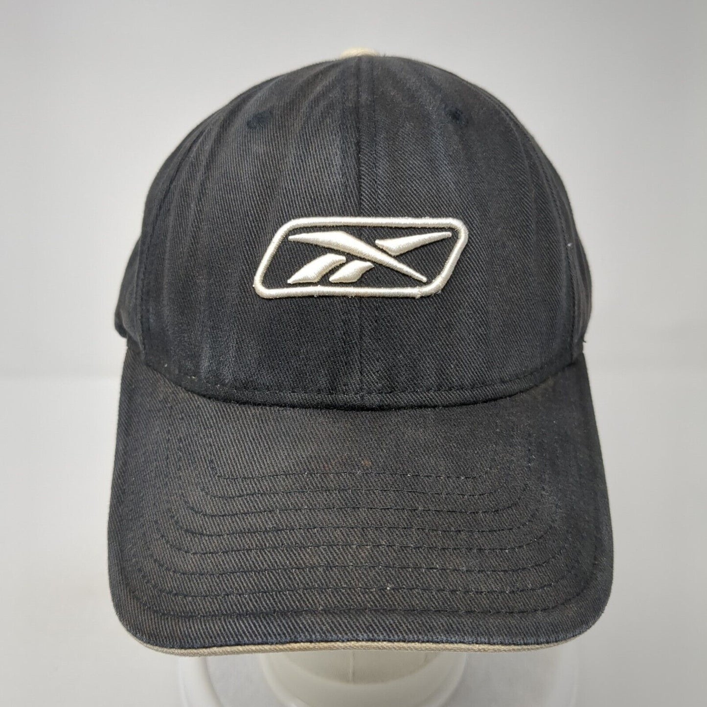 Reebok Strapback Hat Black One Size Embroidered Logo Adjustable 6 Panel