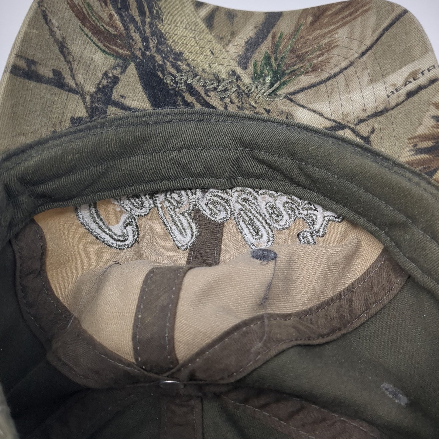 Cabela's Slideback Hat Multicolor One Size Adjustable Camo Trim Outdoor