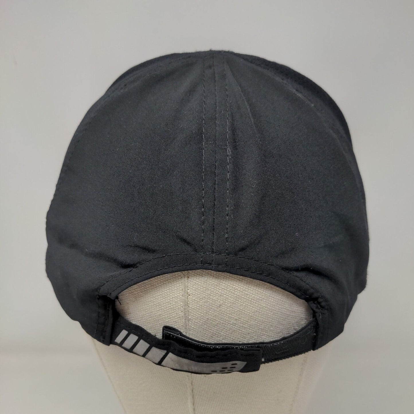 BCG Strapback Running Cap Black One Size Adjustable Lightweight Breathable Mesh
