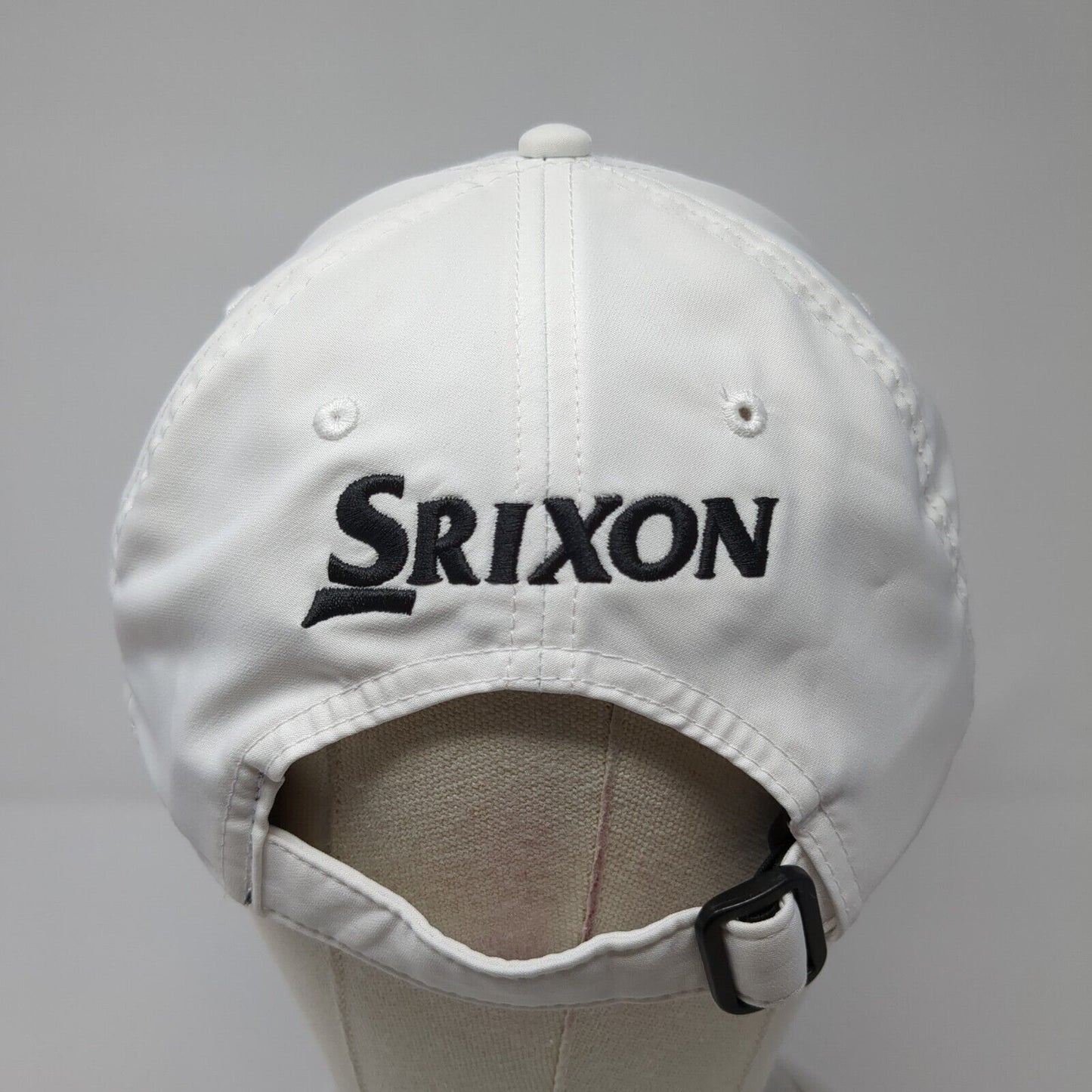 Srixon Slideback Hat White One Size Adjustable Embroidered 6 Panel