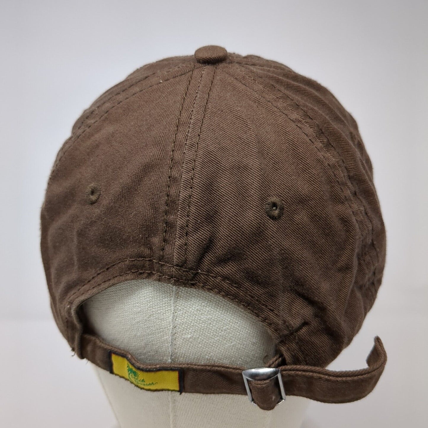 USA Siesta Key Slideback Hat Brown One Size Adjustable Embroidered