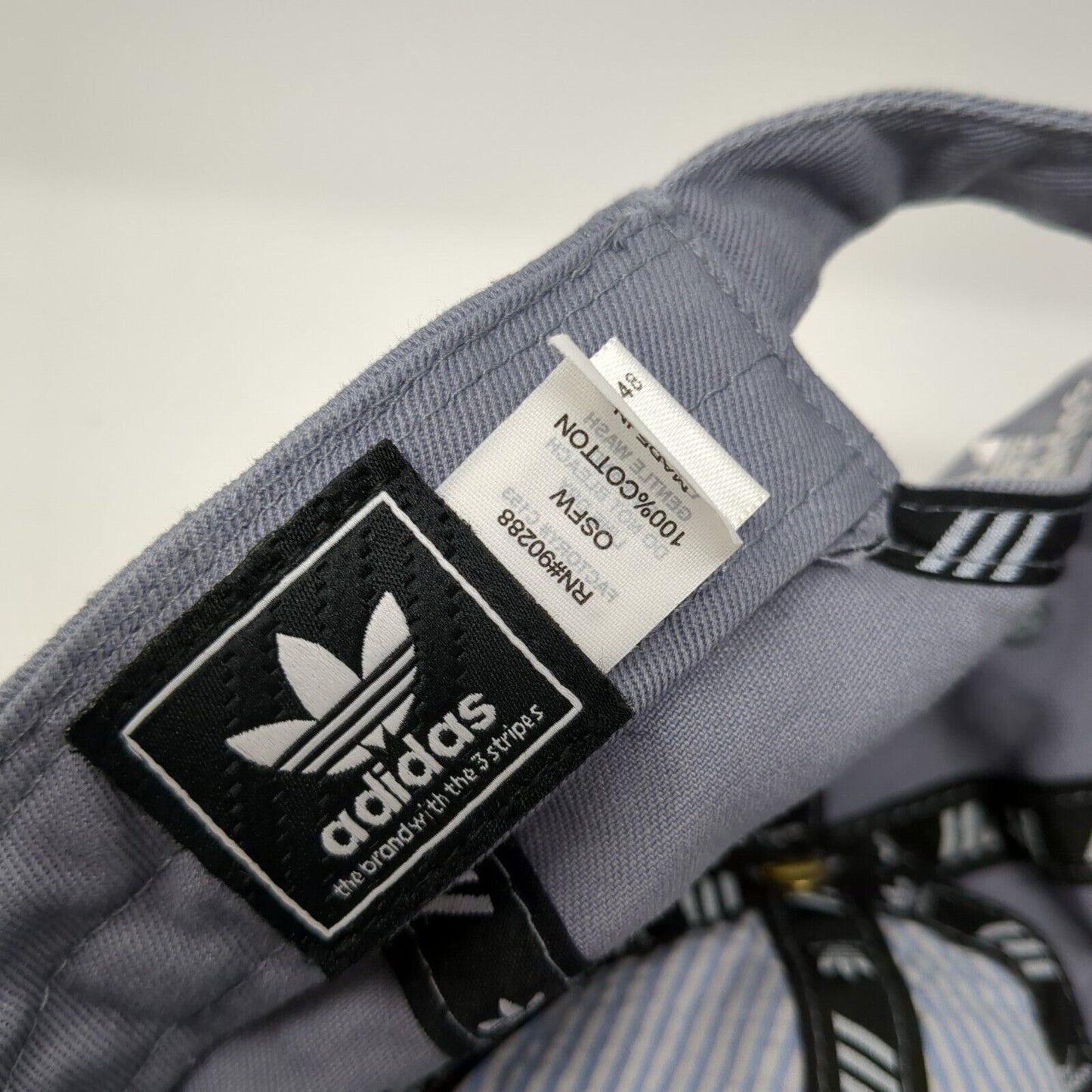 Adidas Women's Slideback Hat Gray One Size Embroidered Trefoil 6 Panel