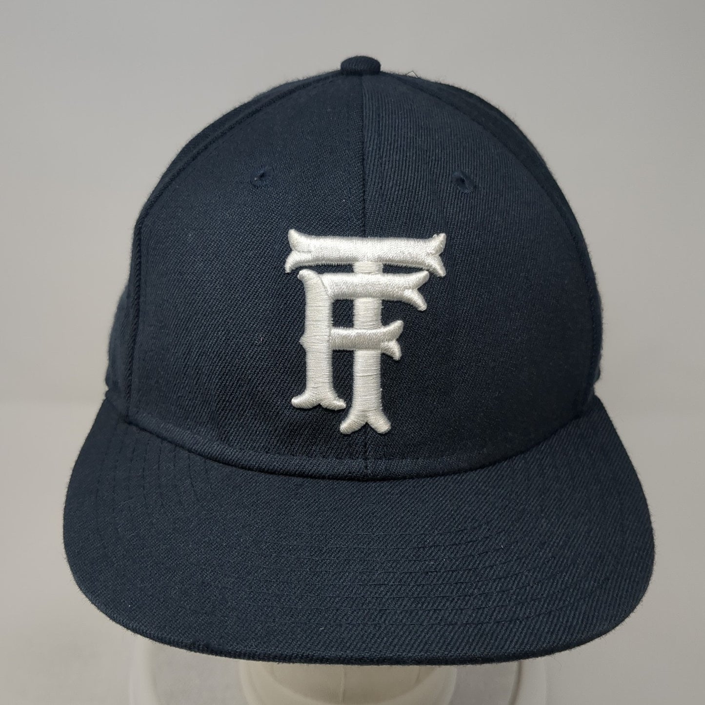 TF Fitted Baseball Cap Blue 7 3/8 Lightweight Embroidered The Game Pro