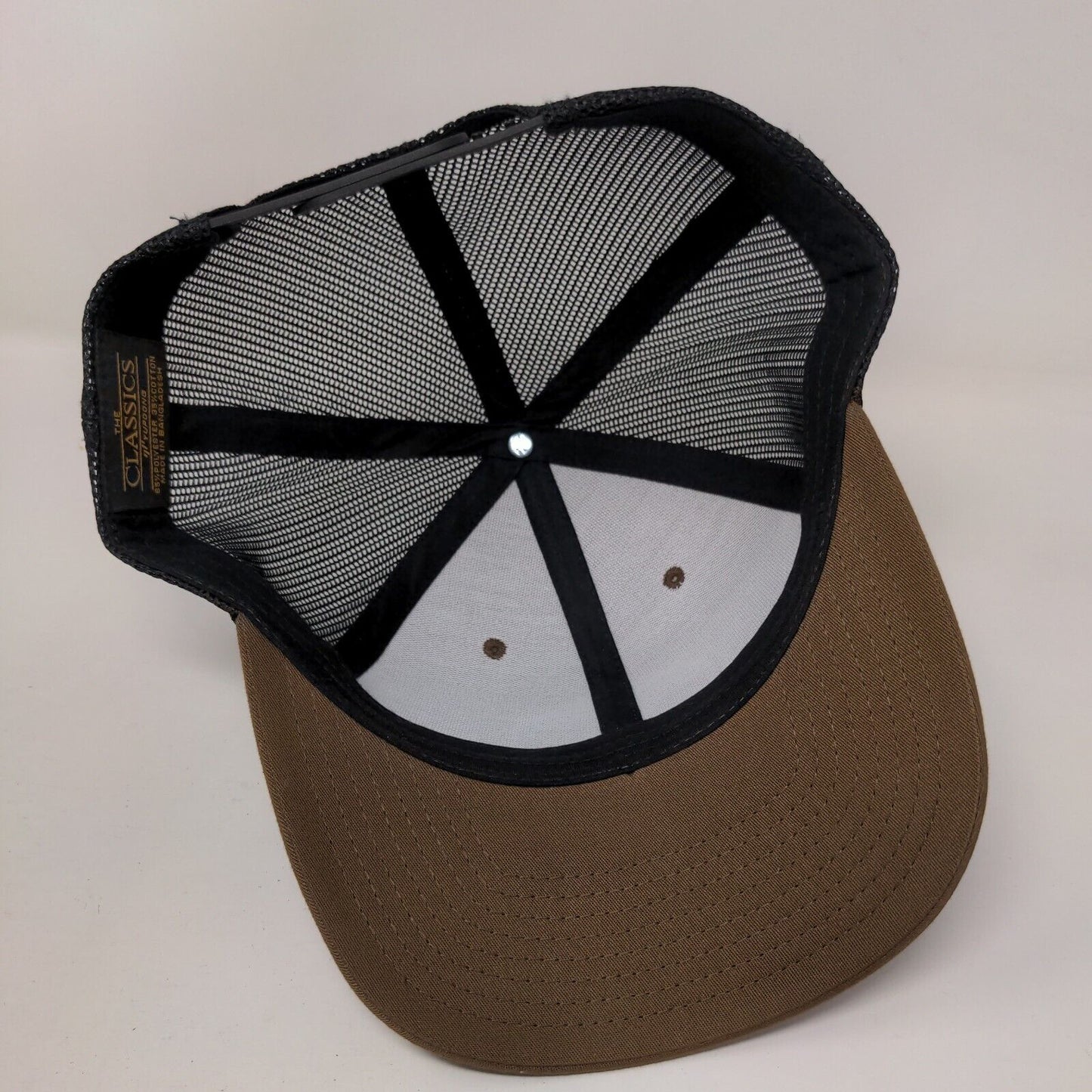 Action Motor Sports Snapback Trucker Hat Brown One Size Mesh Back
