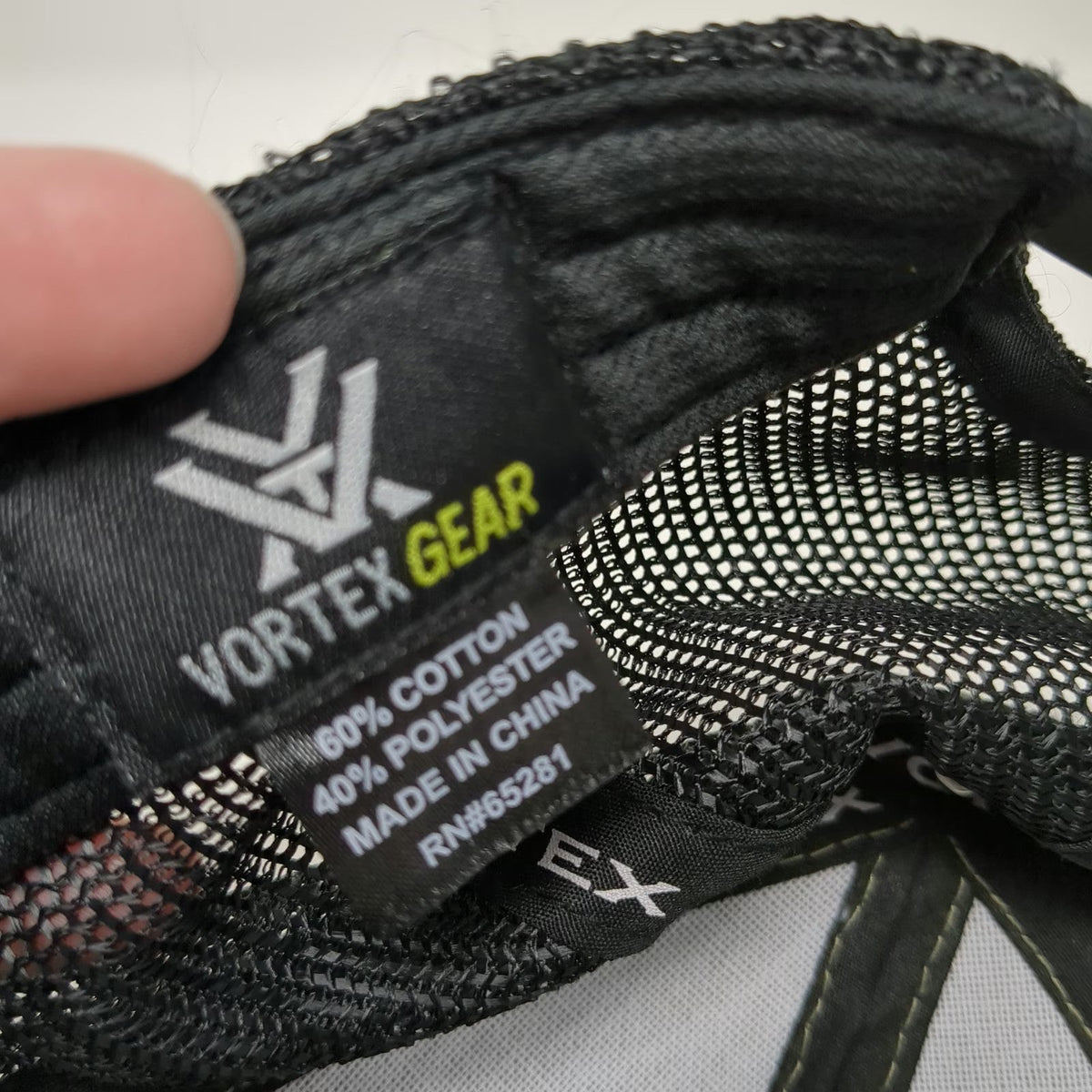 Vortex Gear Trucker Hat Green Black One Size Mesh Snapback Embroidered Patch
