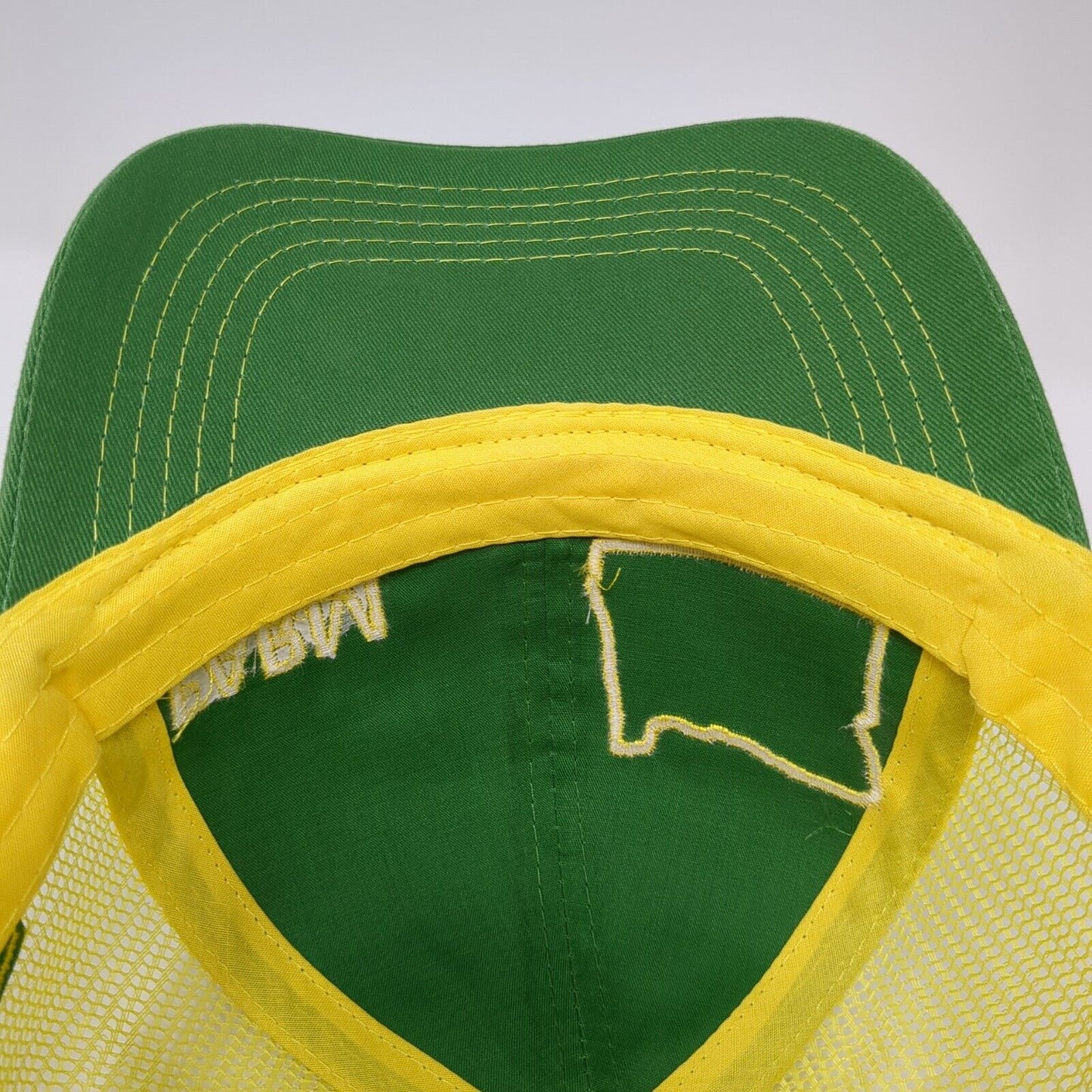 Farm Oregon Snapback Trucker Hat Multicolor OS Adjustable Mesh Back John Deere