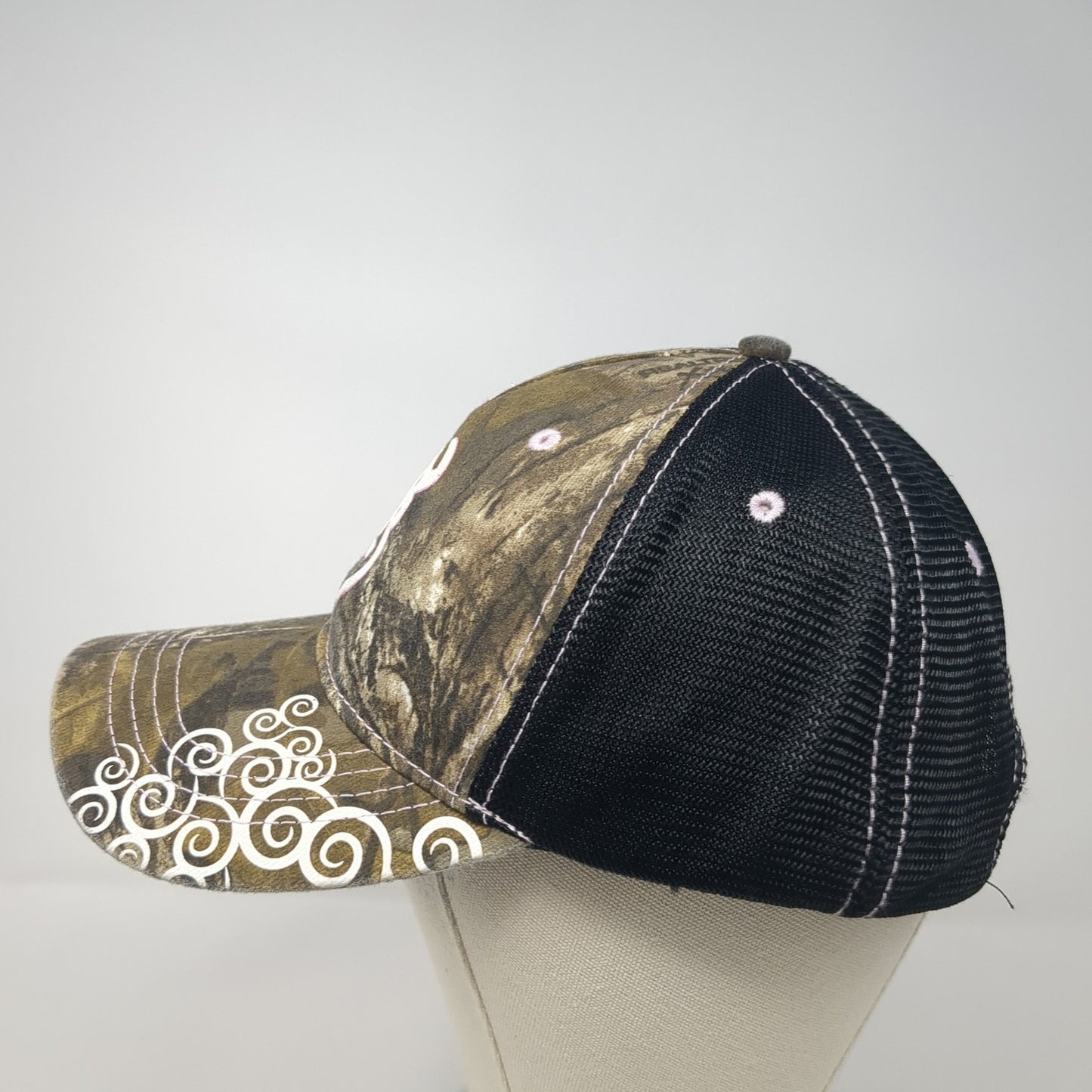 Browning Strapback Baseball Cap Multicolor One Size Adjustable Camo Mesh Back