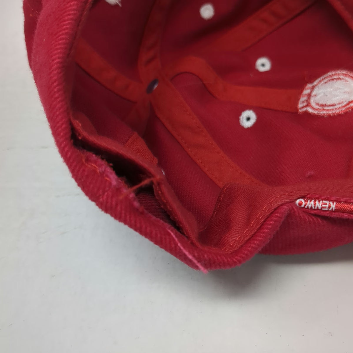 Kenworth Baseball Cap Red One Size Embroidered Logo Strapback Trucking Hat