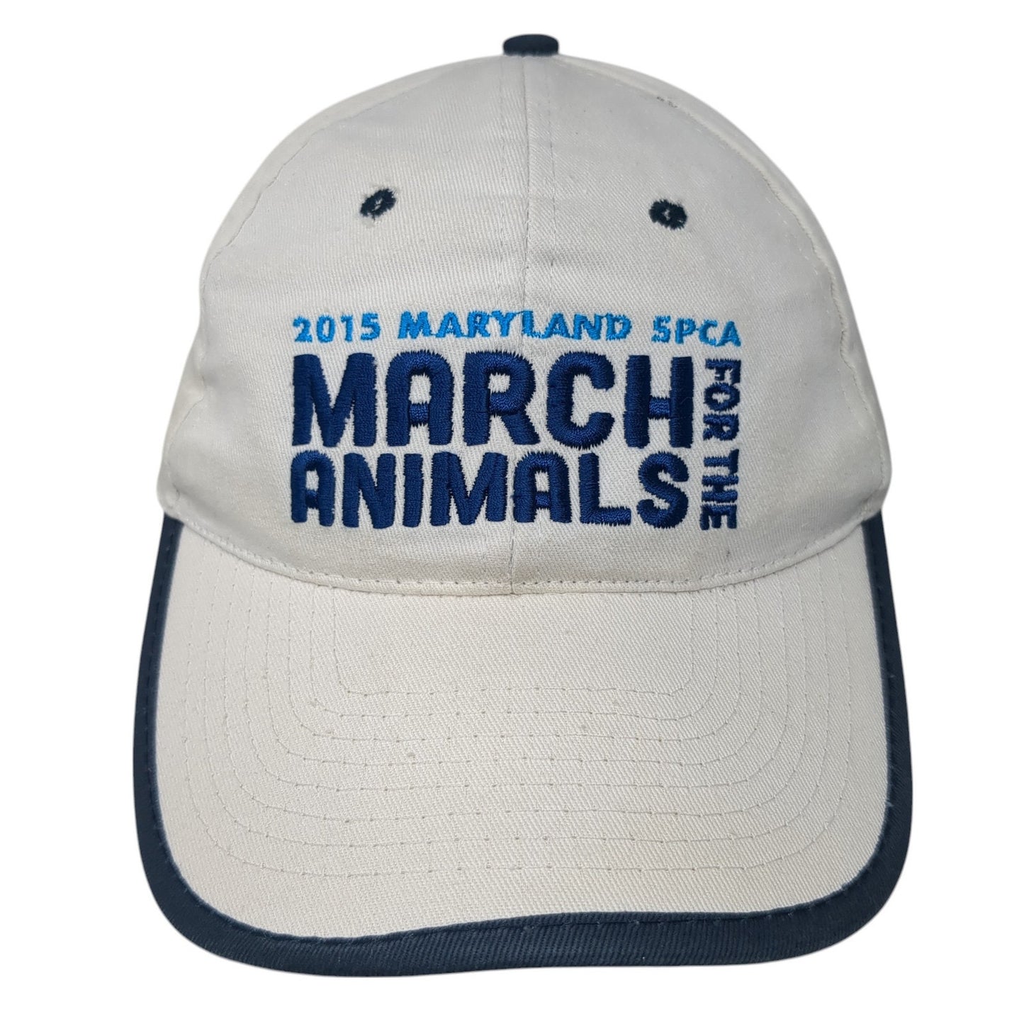 2015 Maryland SPCA March For The Animals Baseball Cap White One Size Hit Wear