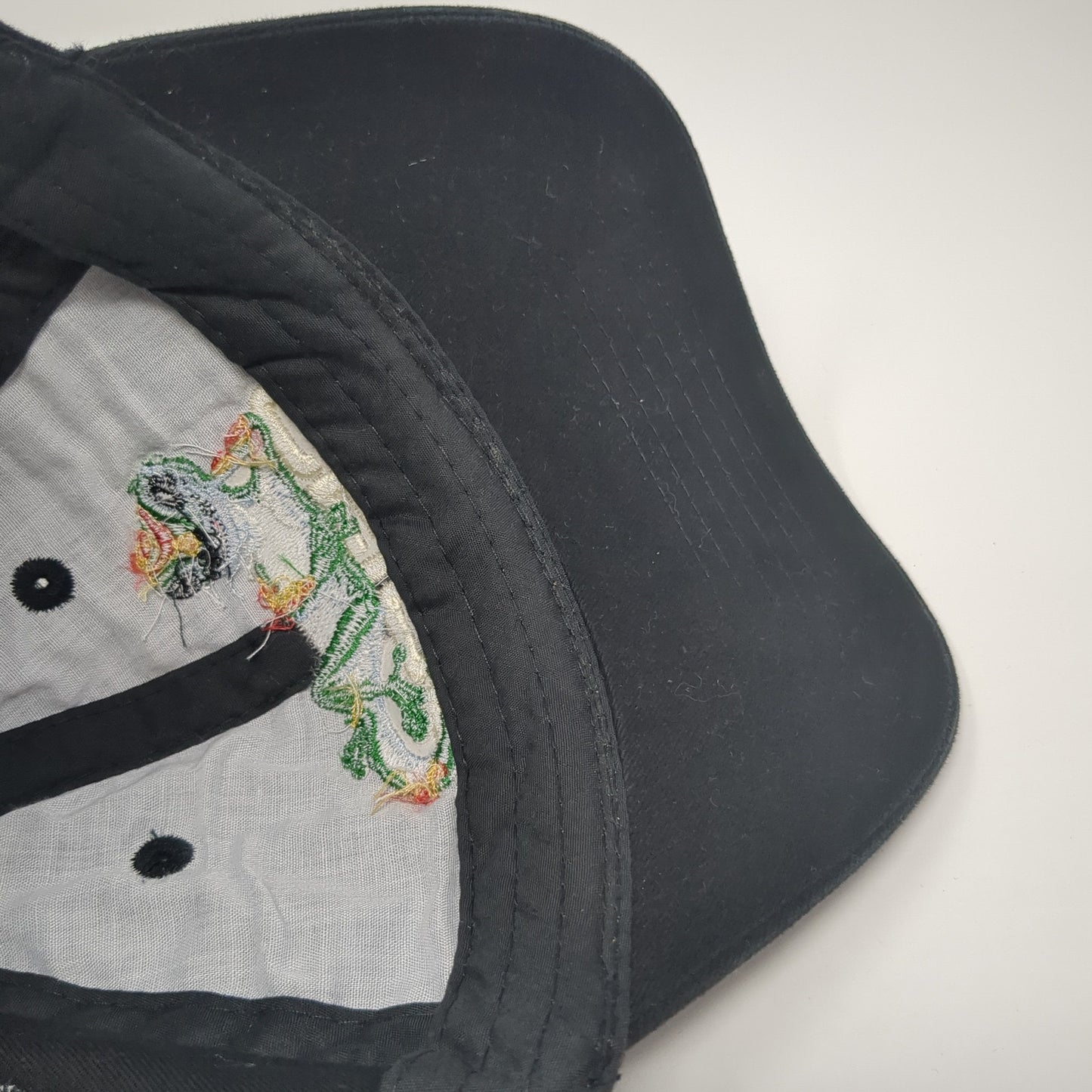 Geico Slideback Hat Black One Size Adjustable Embroidered AMC Deluxe