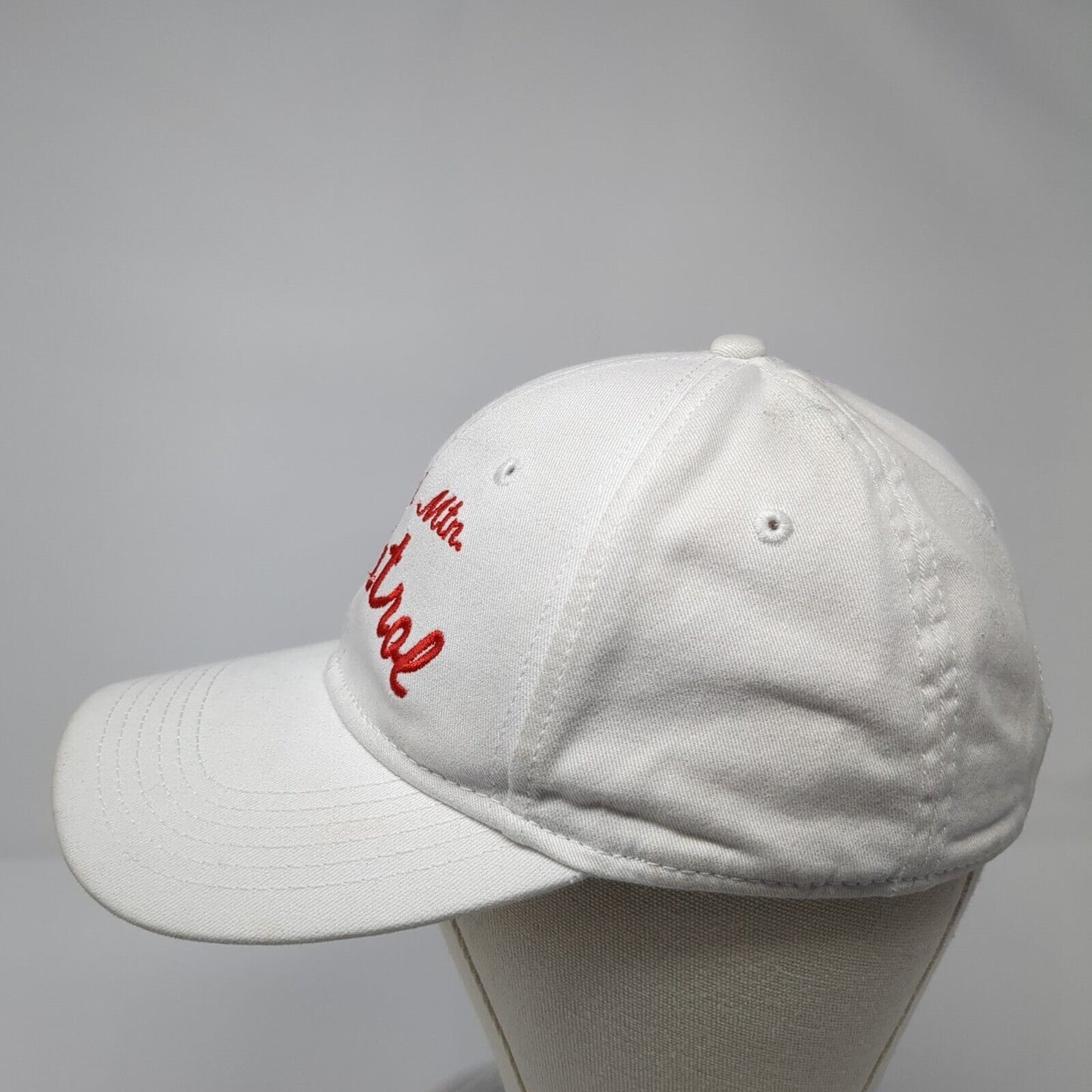 Mammoth Mtn. Ski Patrol Slideback Hat White One Size Adjustable Sportsman