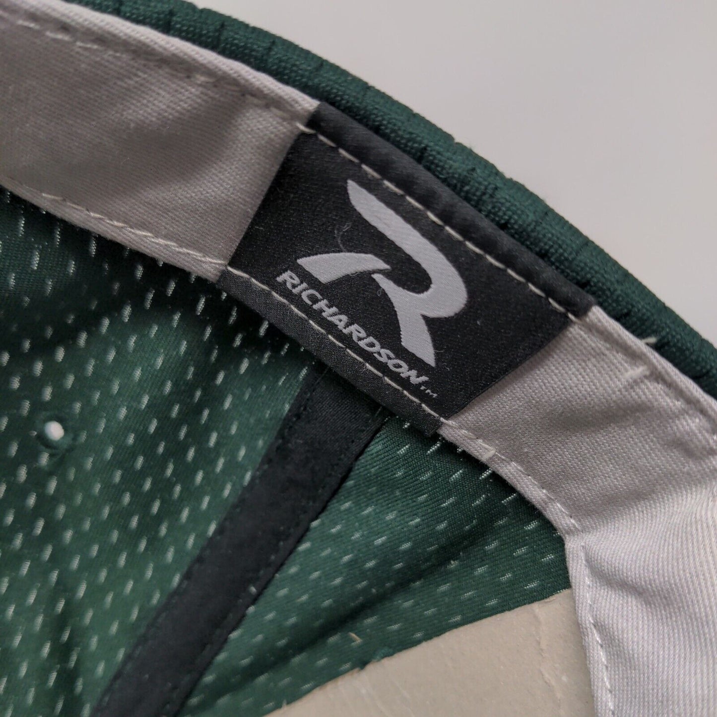 Richardson Strapback Hat Green M-L Adjustable Pro 414 Vented Holes Blank