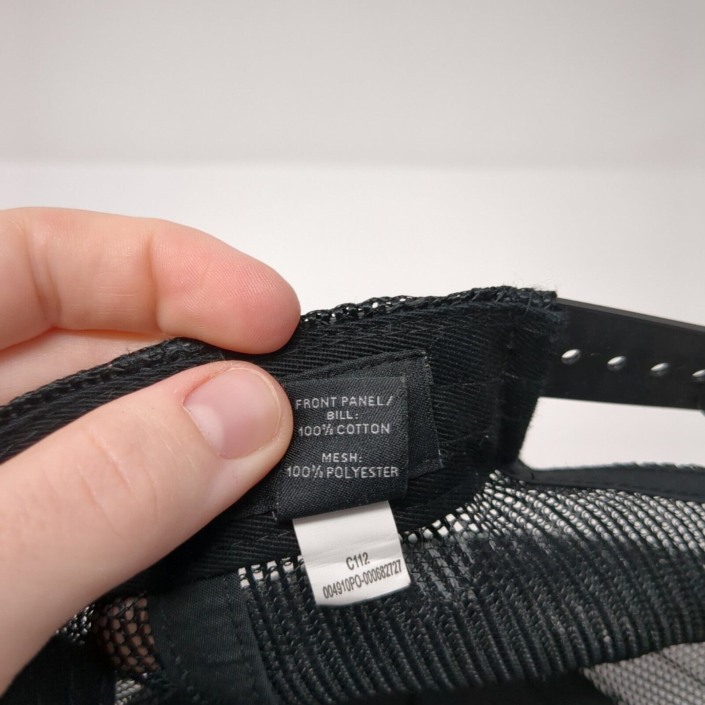 Letter M Snapback Mesh Back Trucker Hat Black OSFA Port Authority