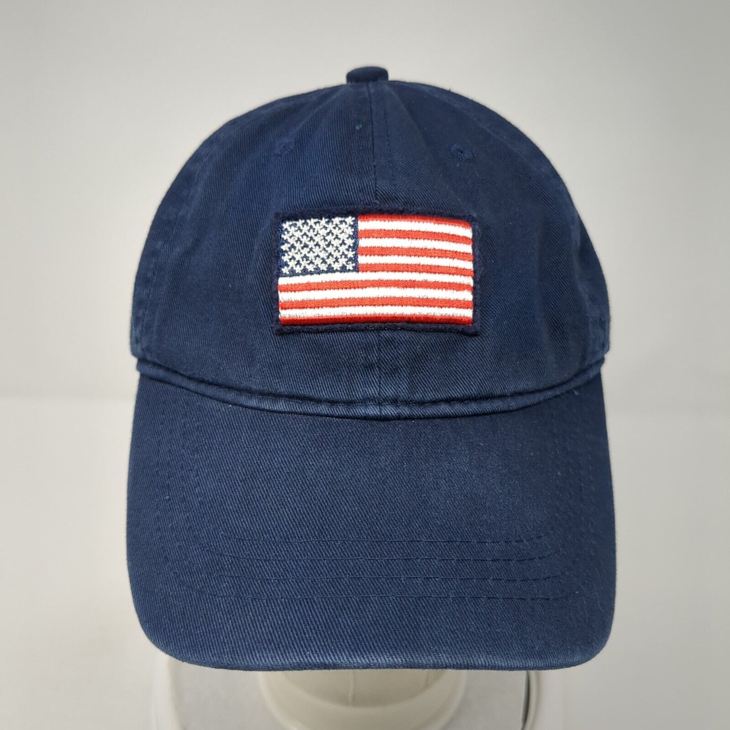 Old Navy American Flag Slideback Hat Blue One Size Adjustable 6 Panel