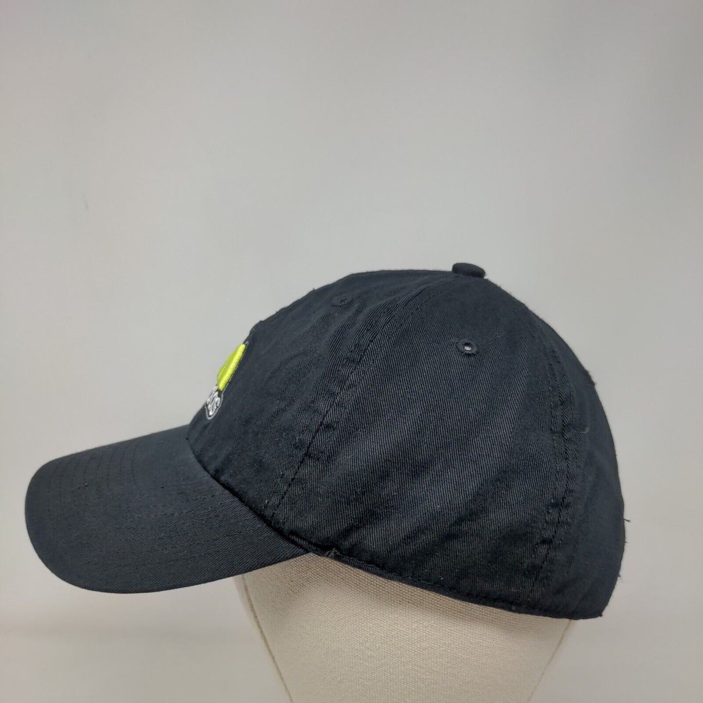 Adidas Slideback Hat Black One Size Adjustable Embroidered Climalite 6 Panel